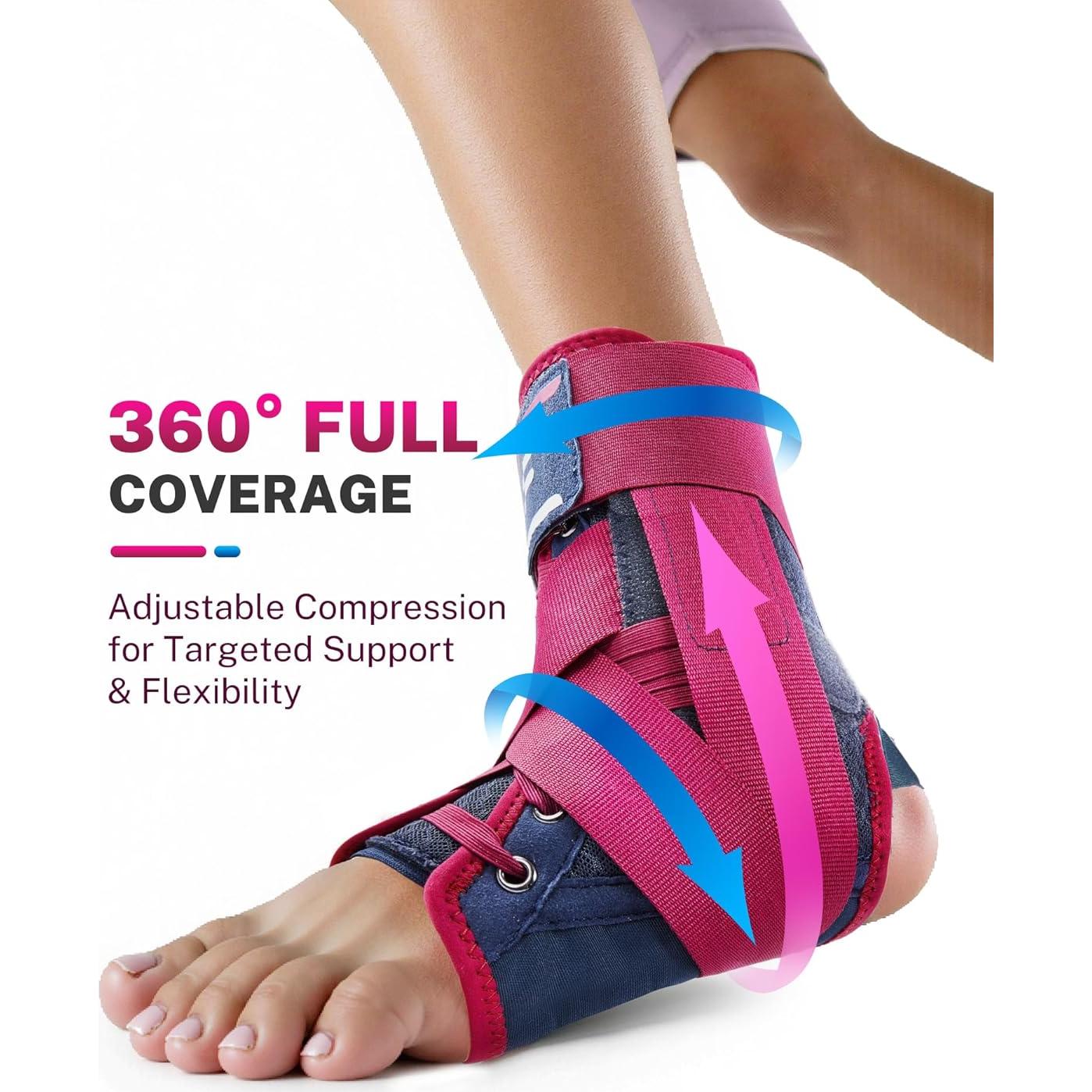 Férula para Tobillo Fitomo M Rosa Ajustable para Tendinitis
