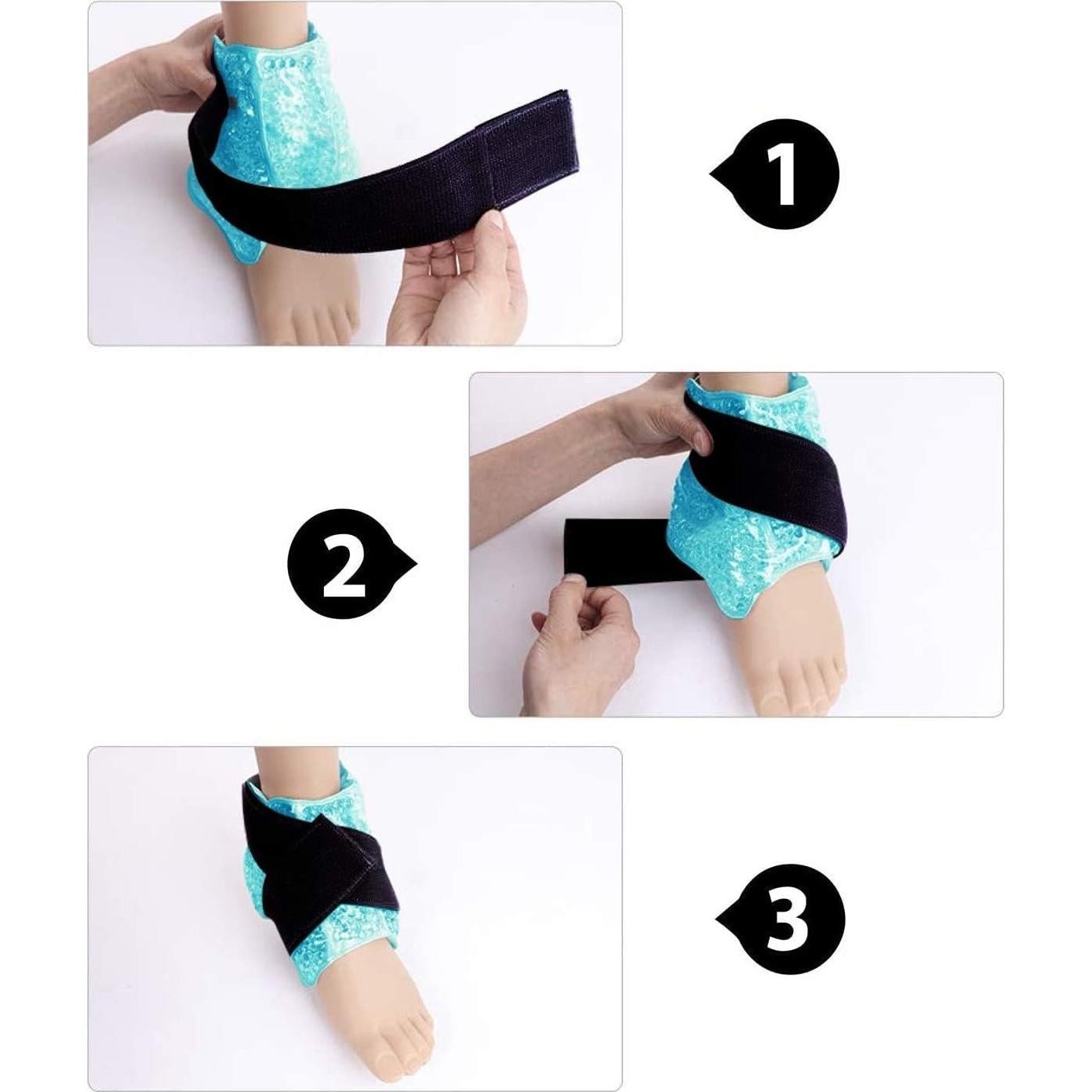 Envoltura de terapia de hielo All One Tech para tobillos 1 cuenta