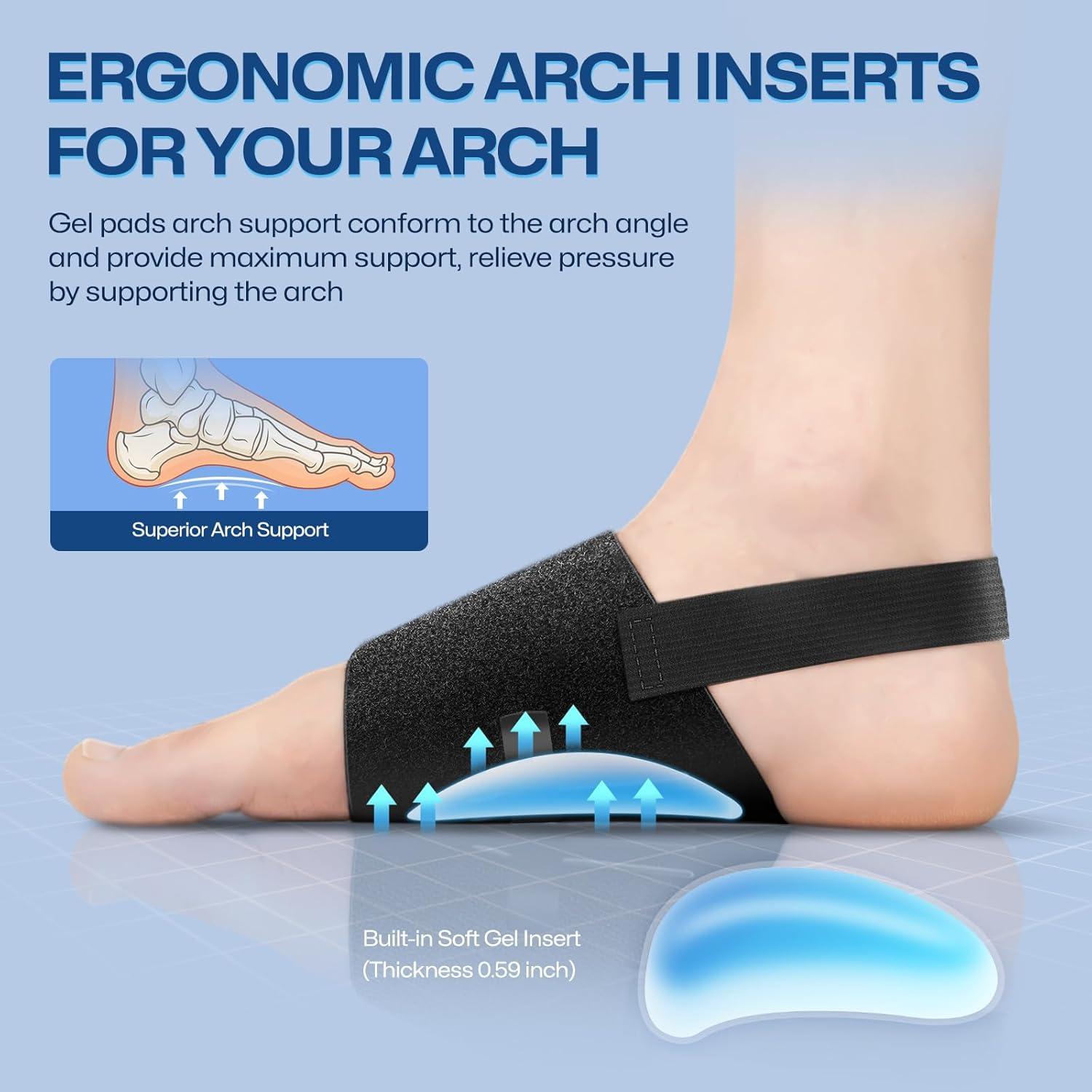 Soportes de Arco Healrecux para Fascitis Plantar - Talla Única