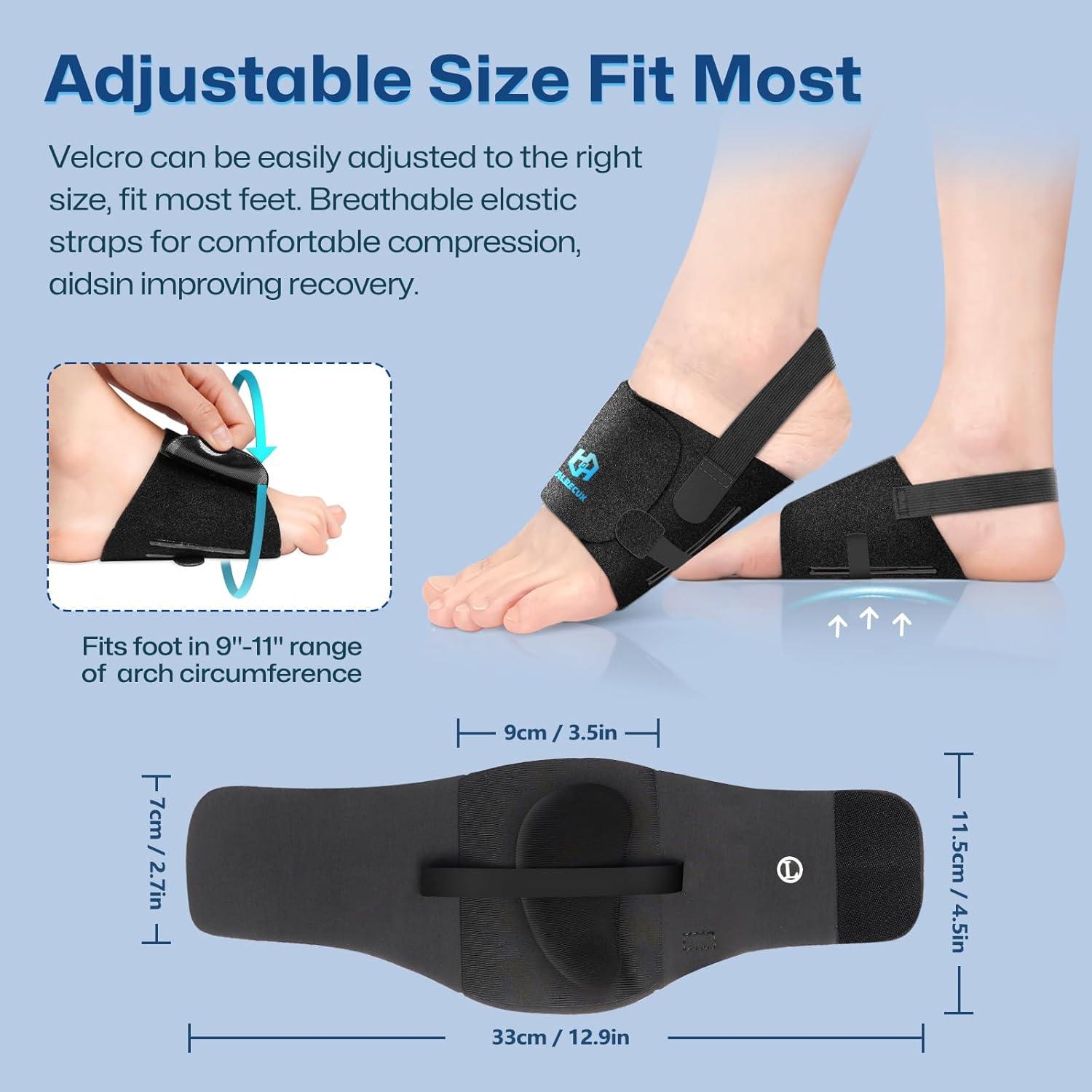 Soportes de Arco Healrecux para Fascitis Plantar - Talla Única