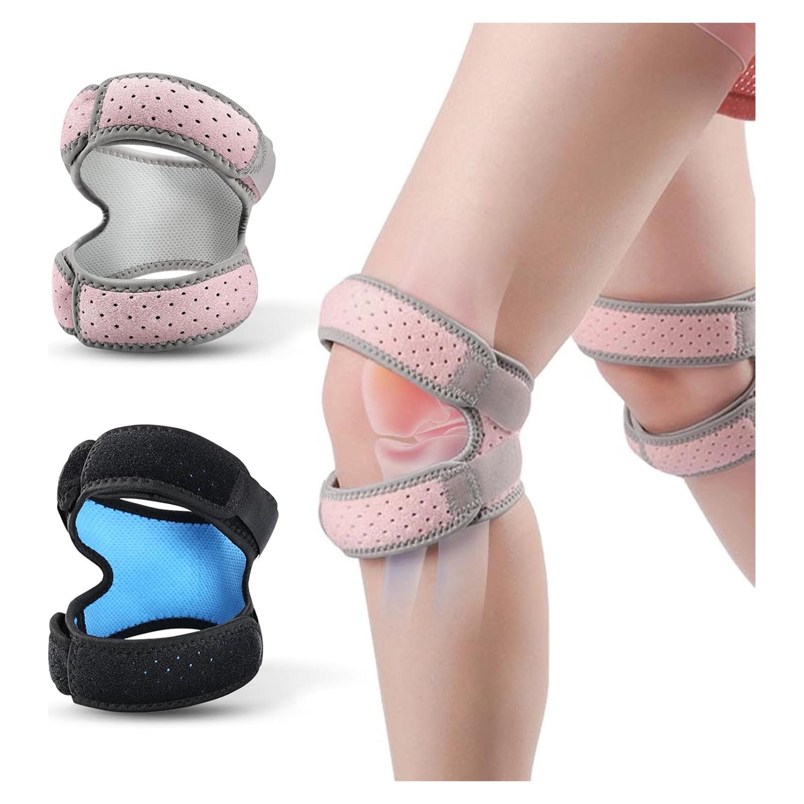 Paquete de 2 correas para rodilla patelar huoflame - Alivio dolor