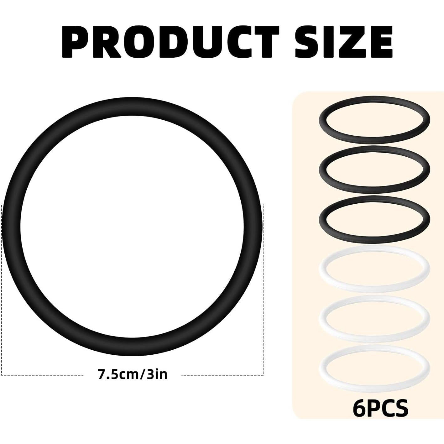 6 Soportes de Tendón Patelar Lyreh - Banda Silicona 7.5cm
