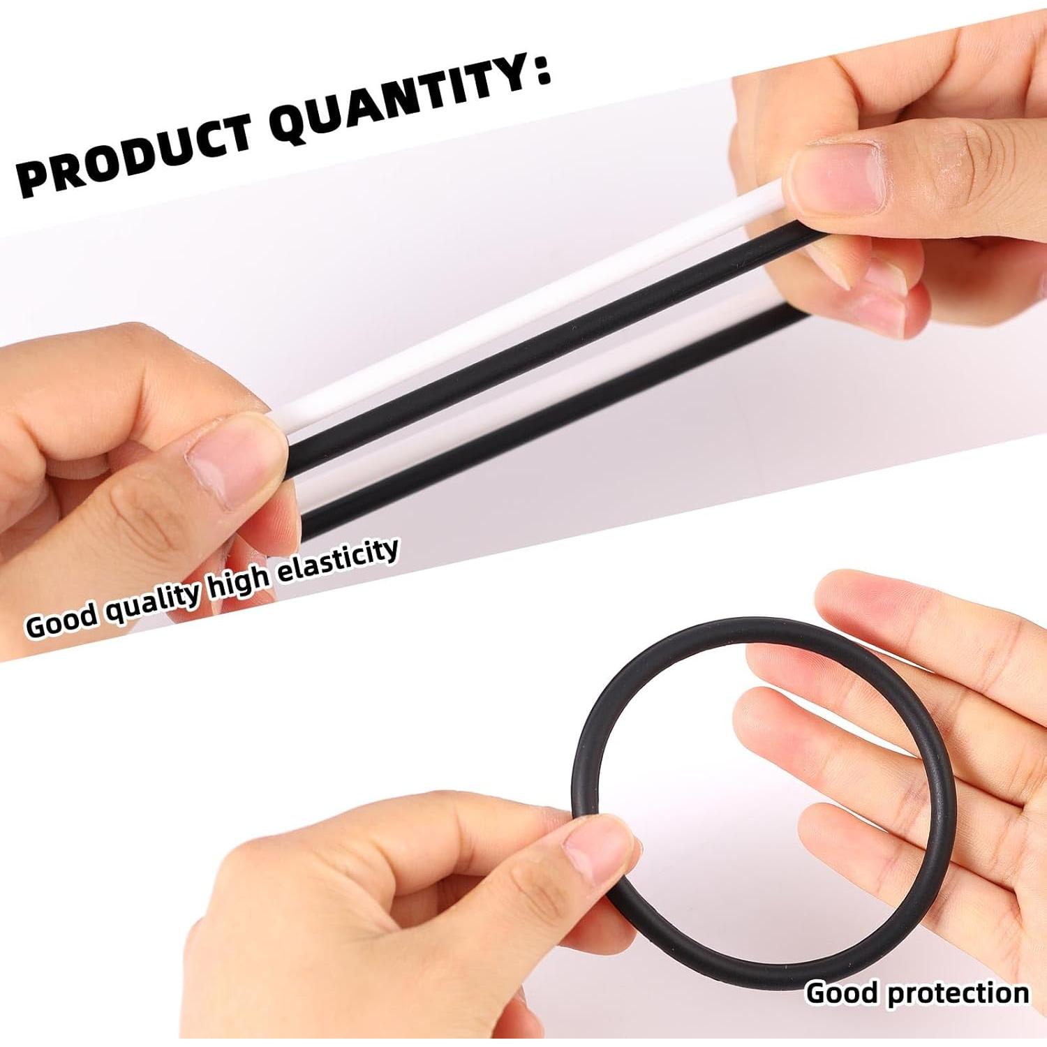 6 Soportes de Tendón Patelar Lyreh - Banda Silicona 7.5cm