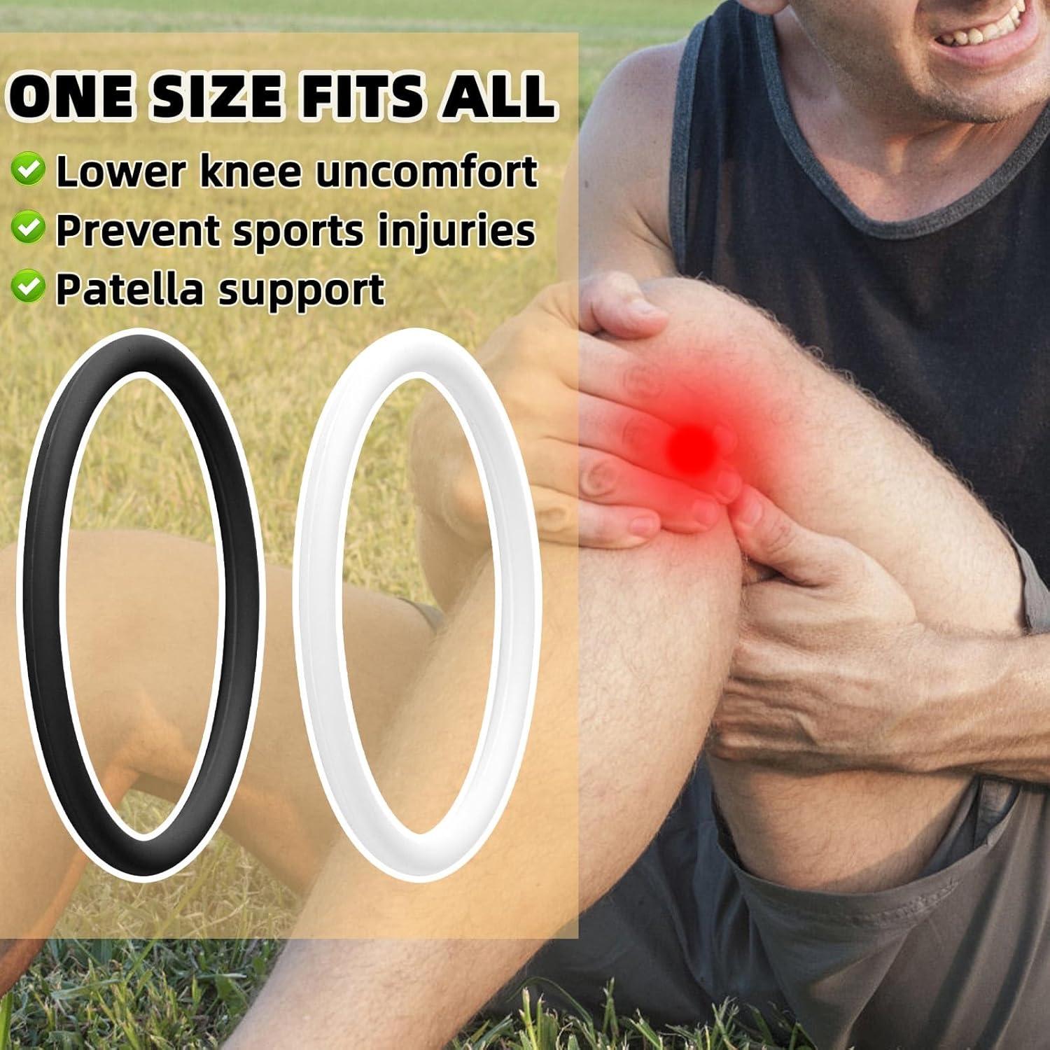 6 Soportes de Tendón Patelar Lyreh - Banda Silicona 7.5cm