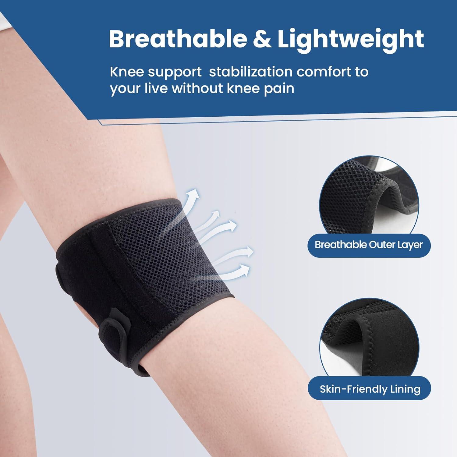 Férula de Rodilla JOMVD para Tendinitis Patelar - Soporte Ajustable