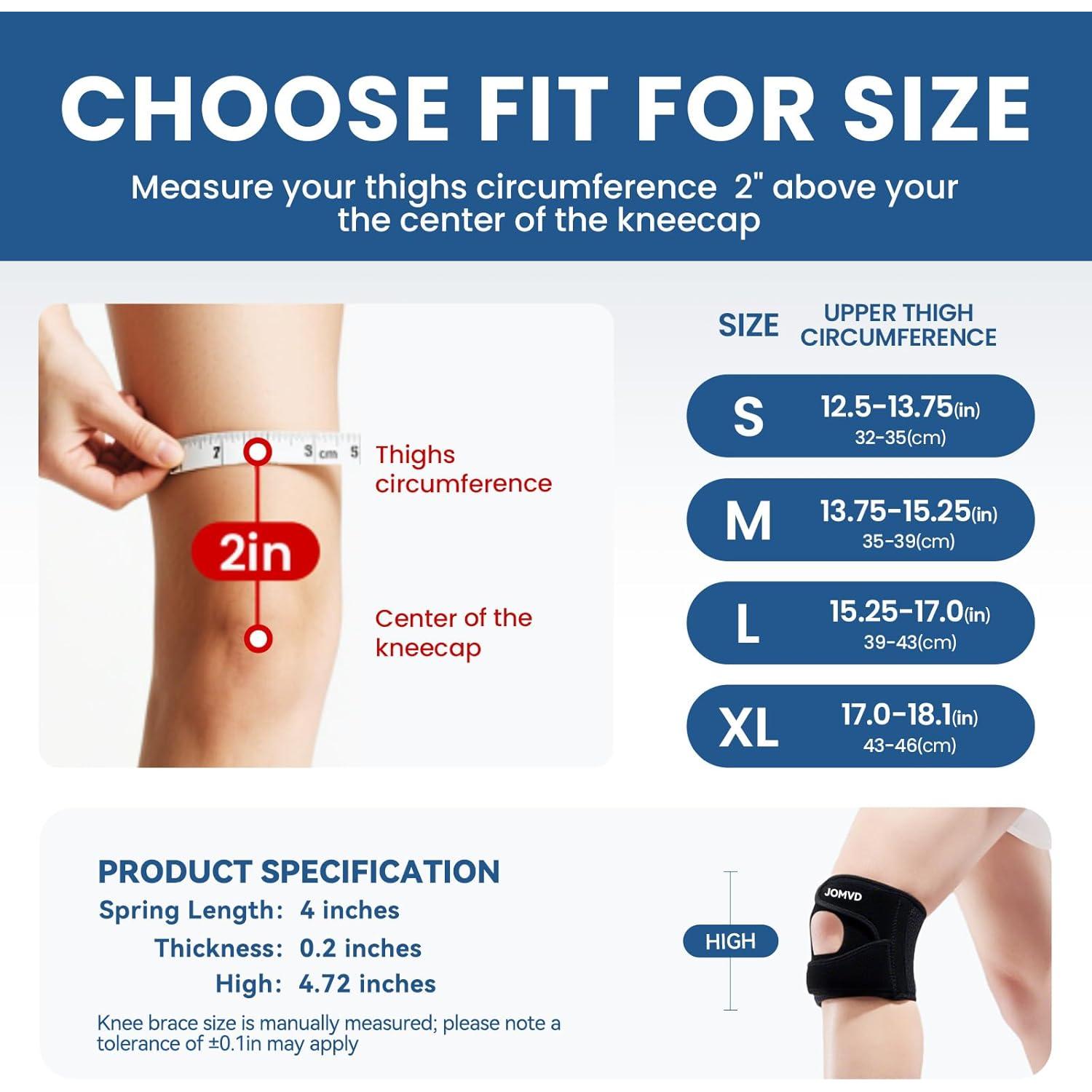 Férula de Rodilla JOMVD para Tendinitis Patelar - Soporte Ajustable