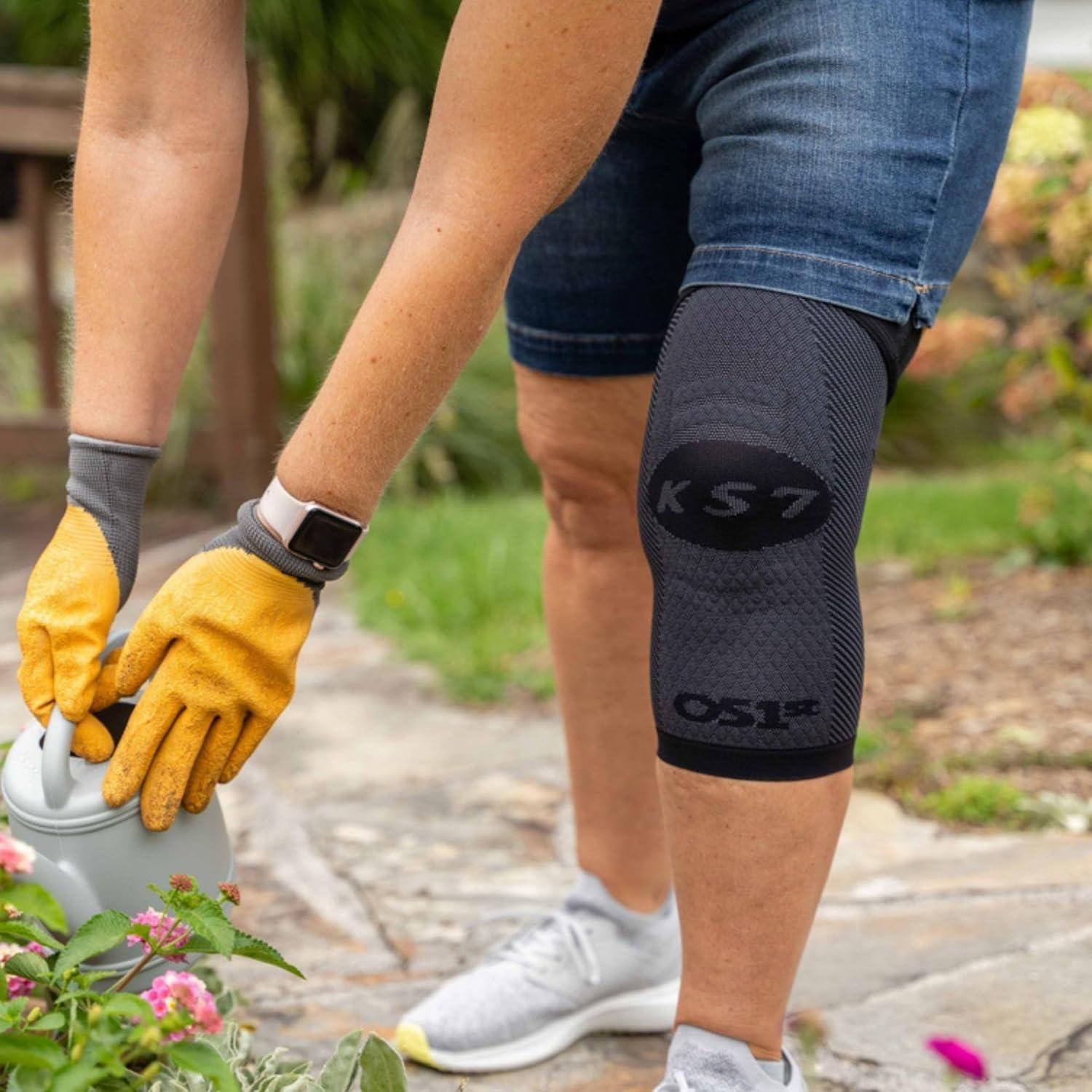 Faja de Compresión para Rodilla OrthoSleeve KS7 - Grande Beige