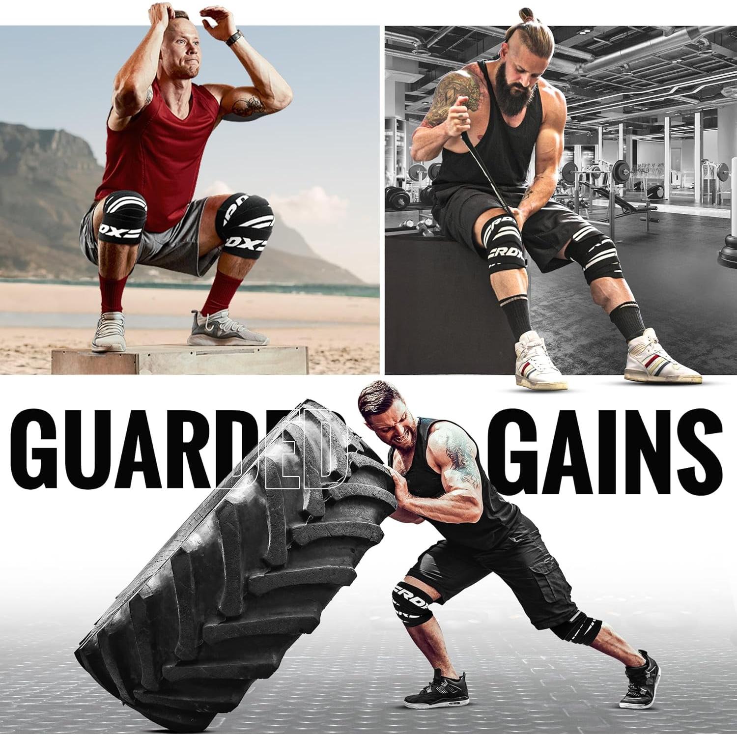 Envolturas de Rodilla RDX 2m Soporte Levantamiento Pesas