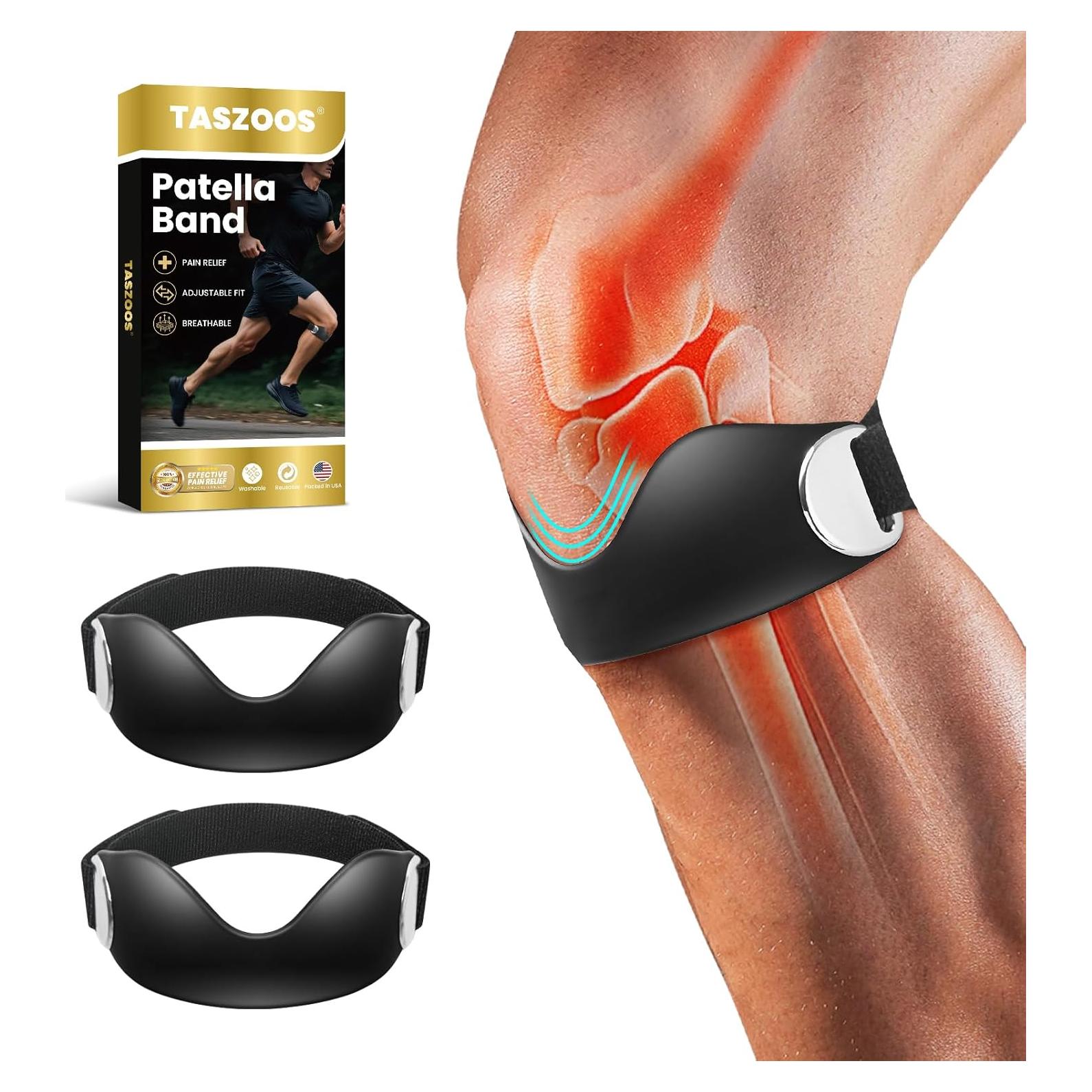 Faja de Soporte para Tendón Patelar TASZOOS - 2 Pcs Ajustable