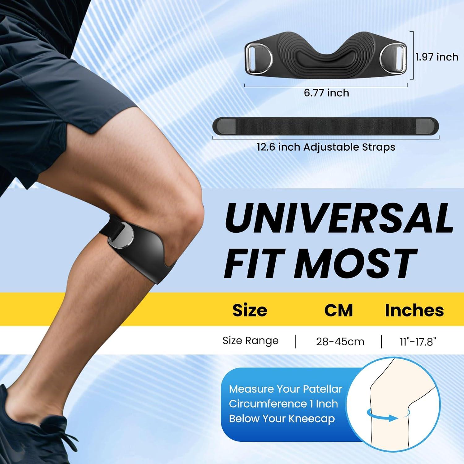 Faja de Soporte para Tendón Patelar TASZOOS - 2 Pcs Ajustable