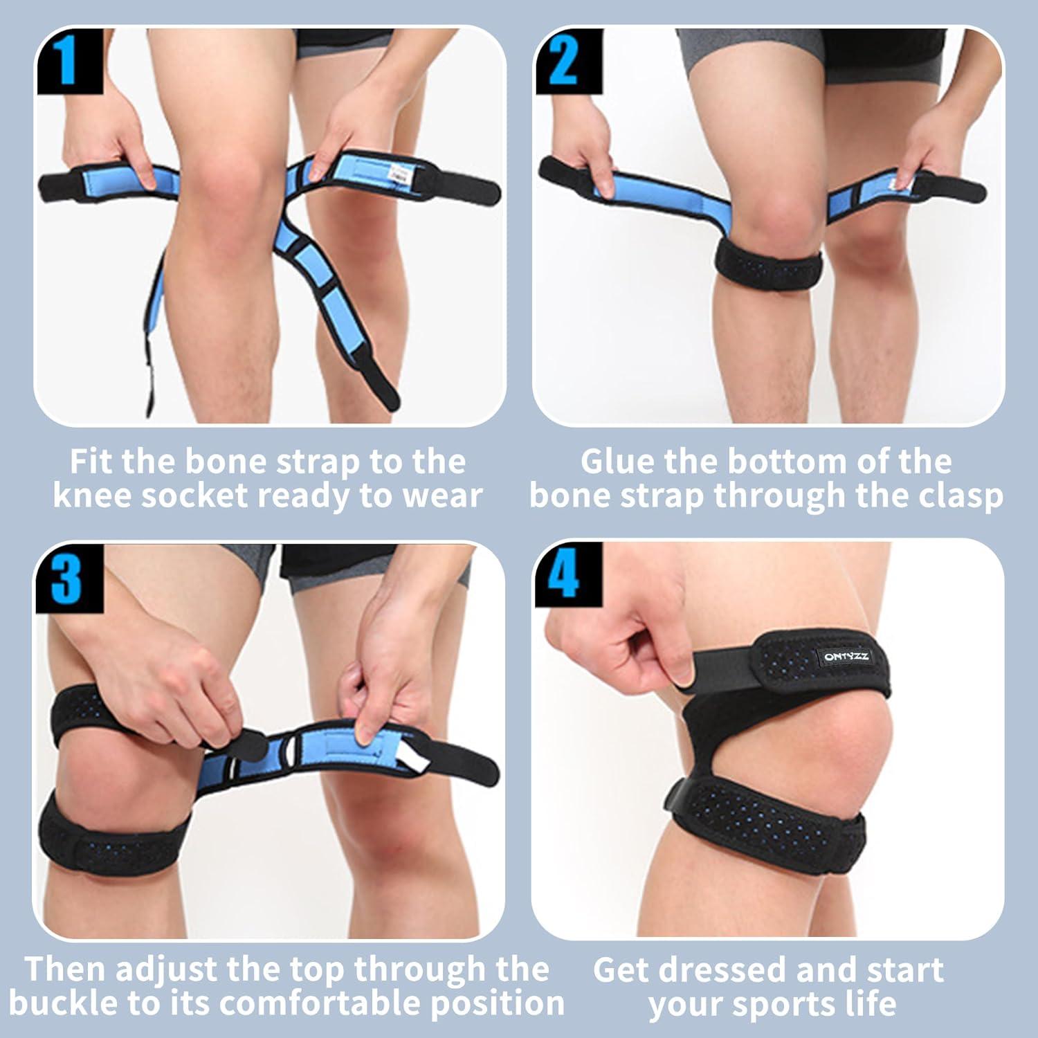 Faja de Rodilla Ajustable ONTYZZ Neopreno para Ejercicio M