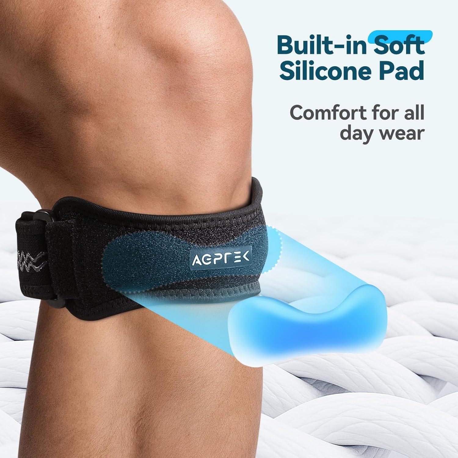 Faja de Rodilla Ajustable AGPTEK Talla Grande 53-70cm