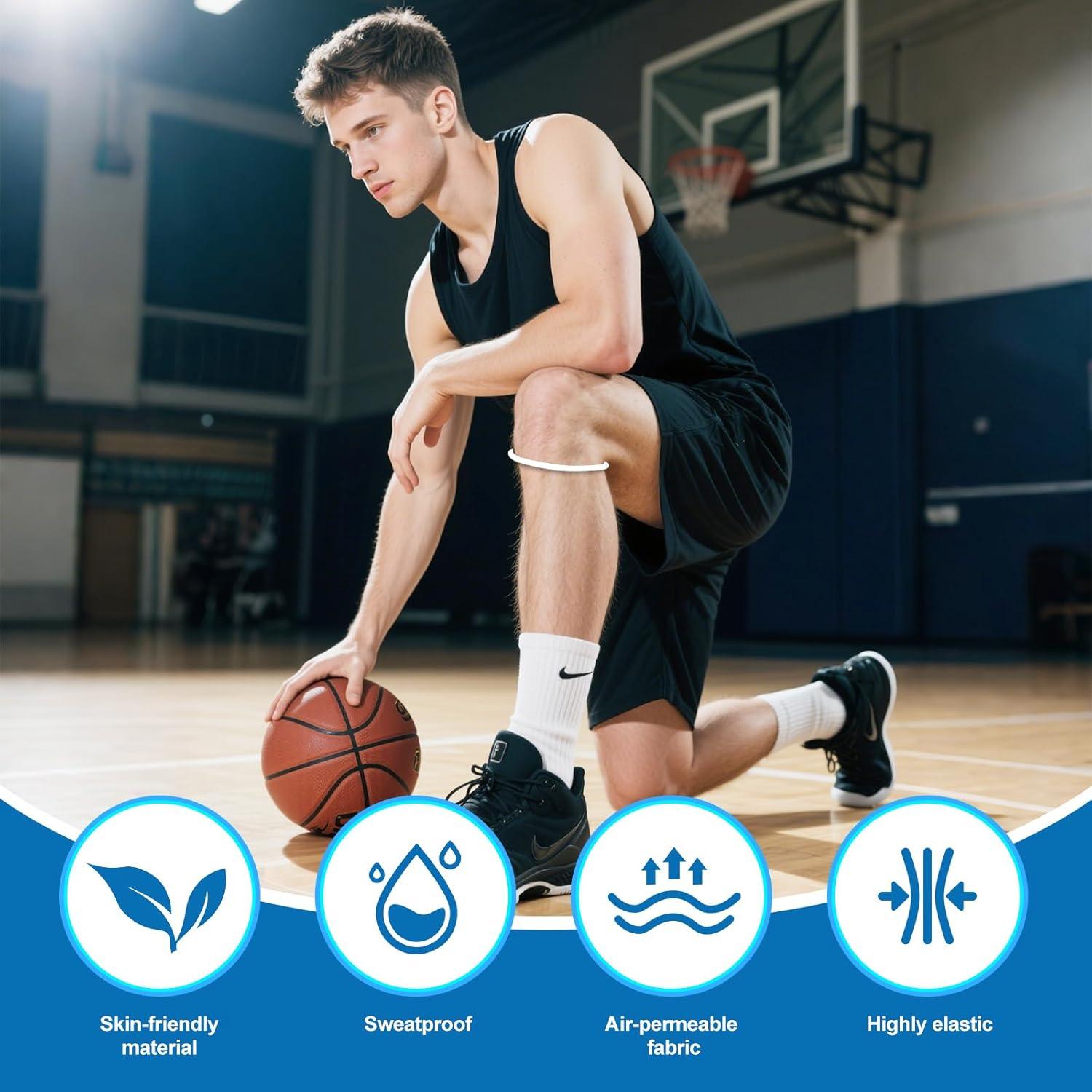 Correa de Soporte Patelar Clebay - Alivio Dolor Rodilla - 2 Unidades Blanco