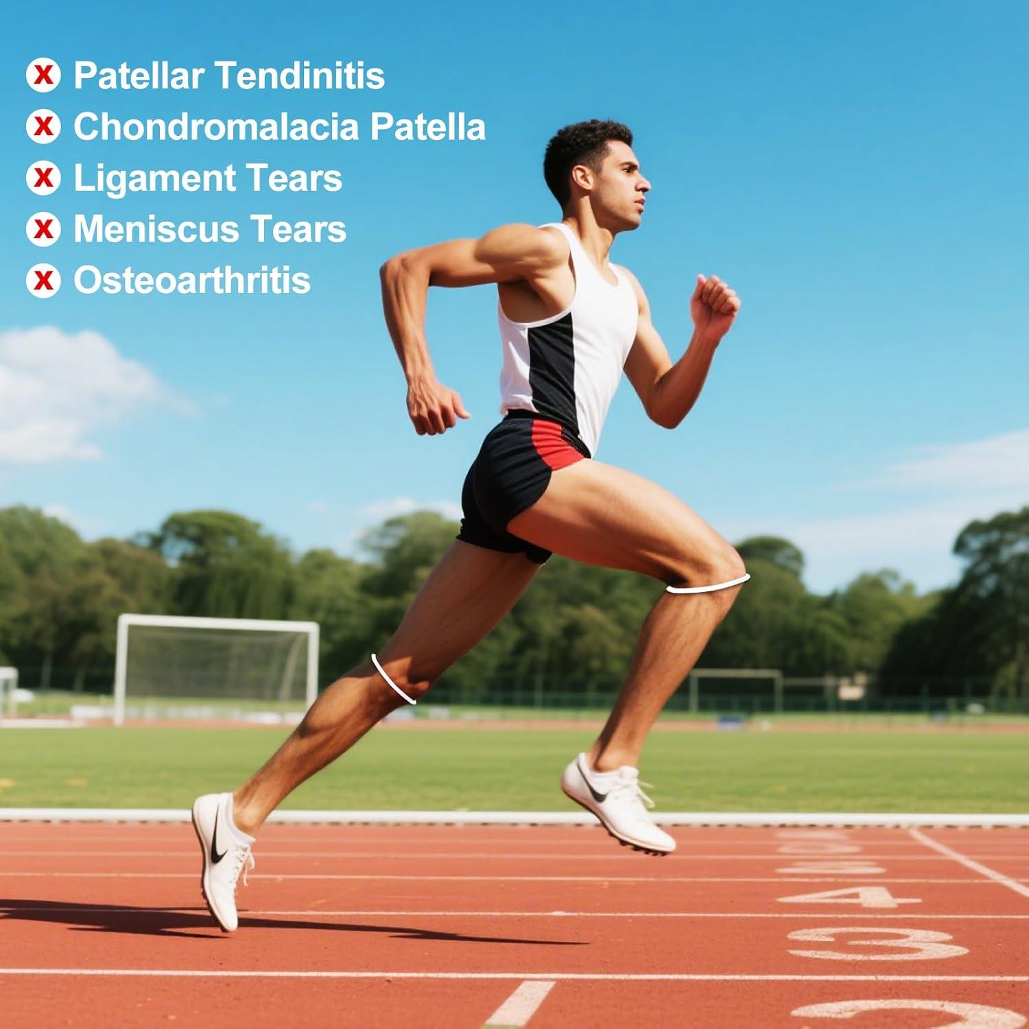 Correa de Soporte Patelar Clebay - Alivio Dolor Rodilla - 2 Unidades Blanco