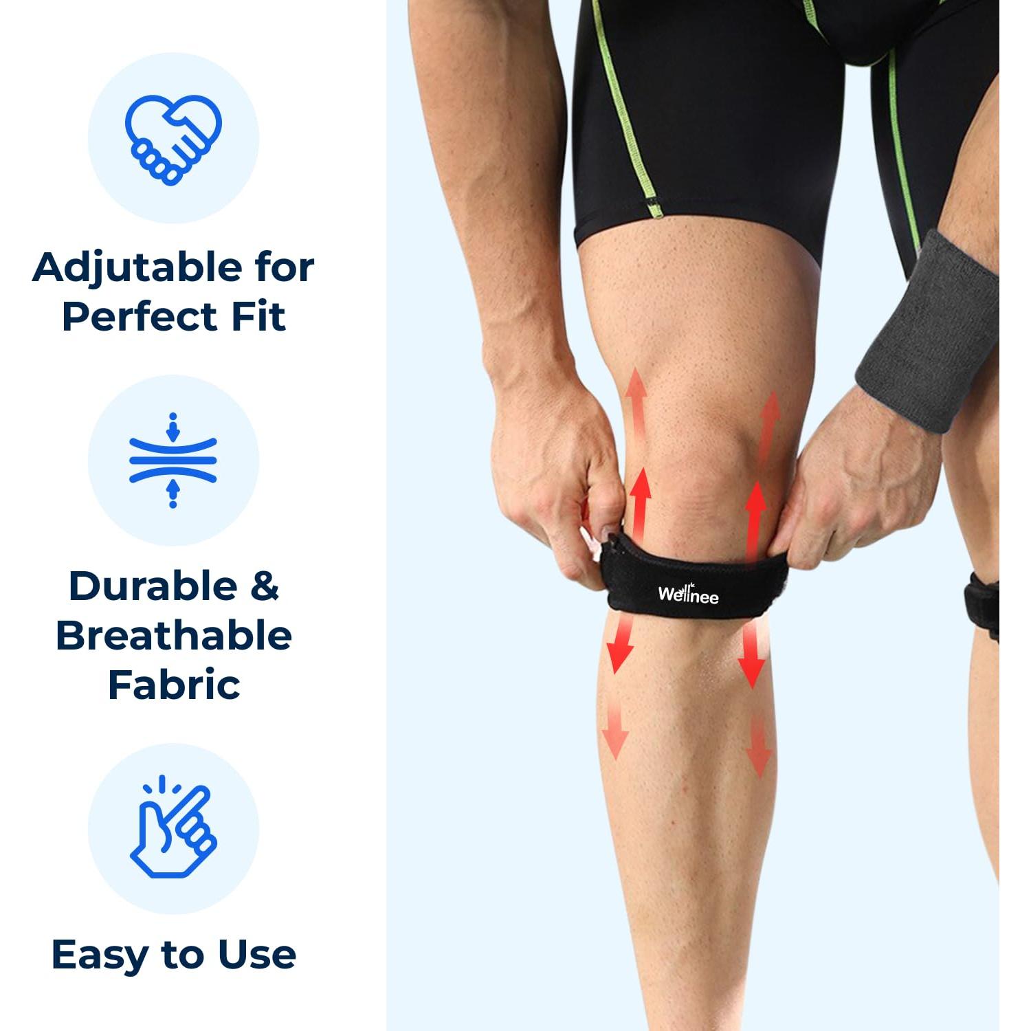 Correa de Rodilla Patelar Wellnee Ajustable - Soporte para Deportes