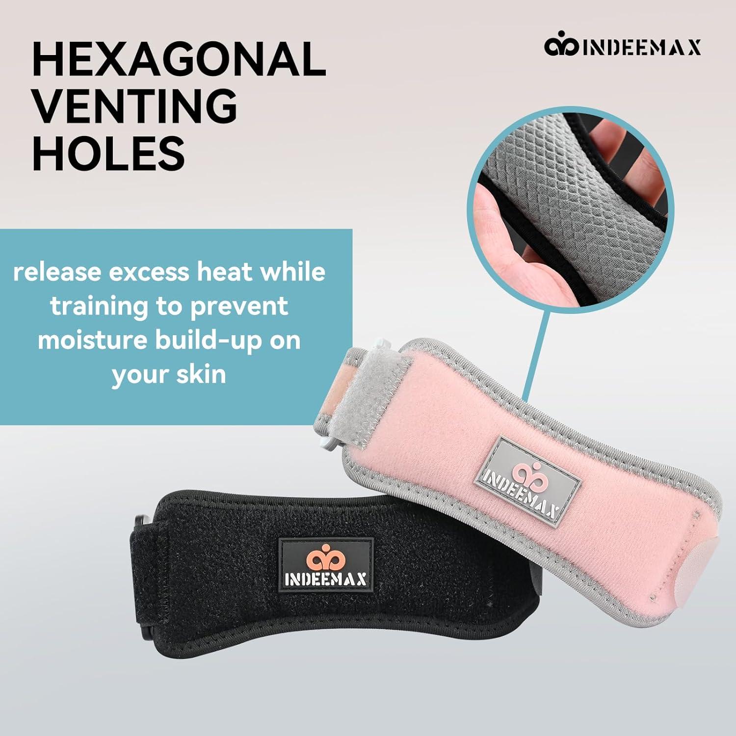 Faja de Tendón Patelar INDEEMAX Rosa 2 Paquetes Ajustable