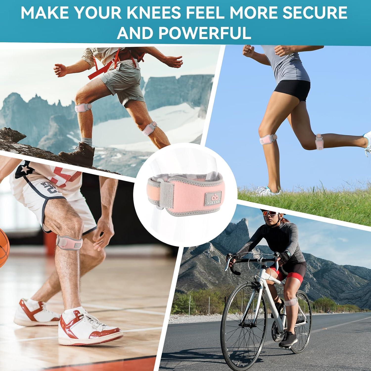 Faja de Tendón Patelar INDEEMAX Rosa 2 Paquetes Ajustable