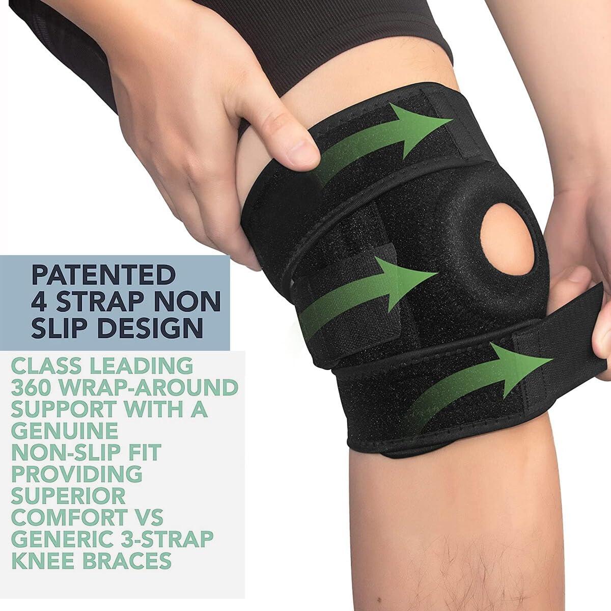 Faja de Rodilla NADUSEP Ajustable con Almohadilla Patelar 32-46 cm