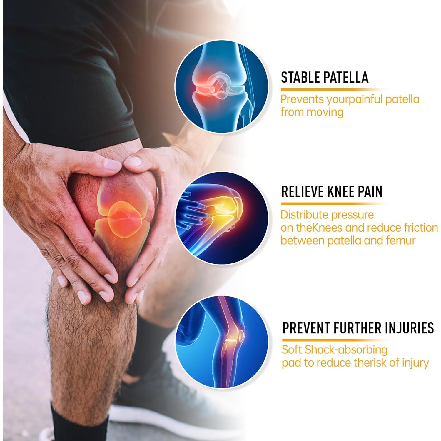 Frenos de Rodilla ATHNAEGIS Ajustables para Dolor - 2 Piezas