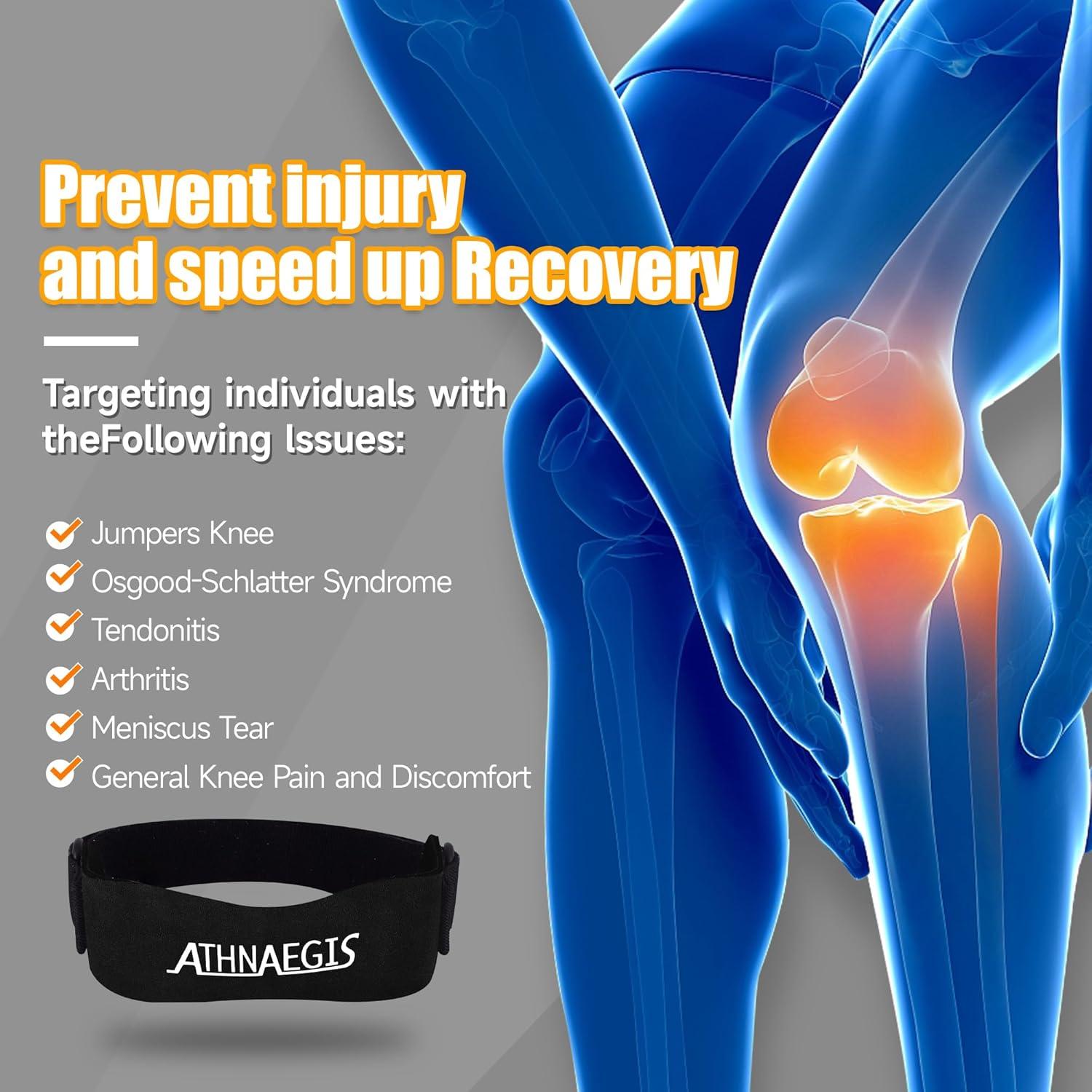 Frenos de Rodilla ATHNAEGIS Ajustables para Dolor - 2 Piezas