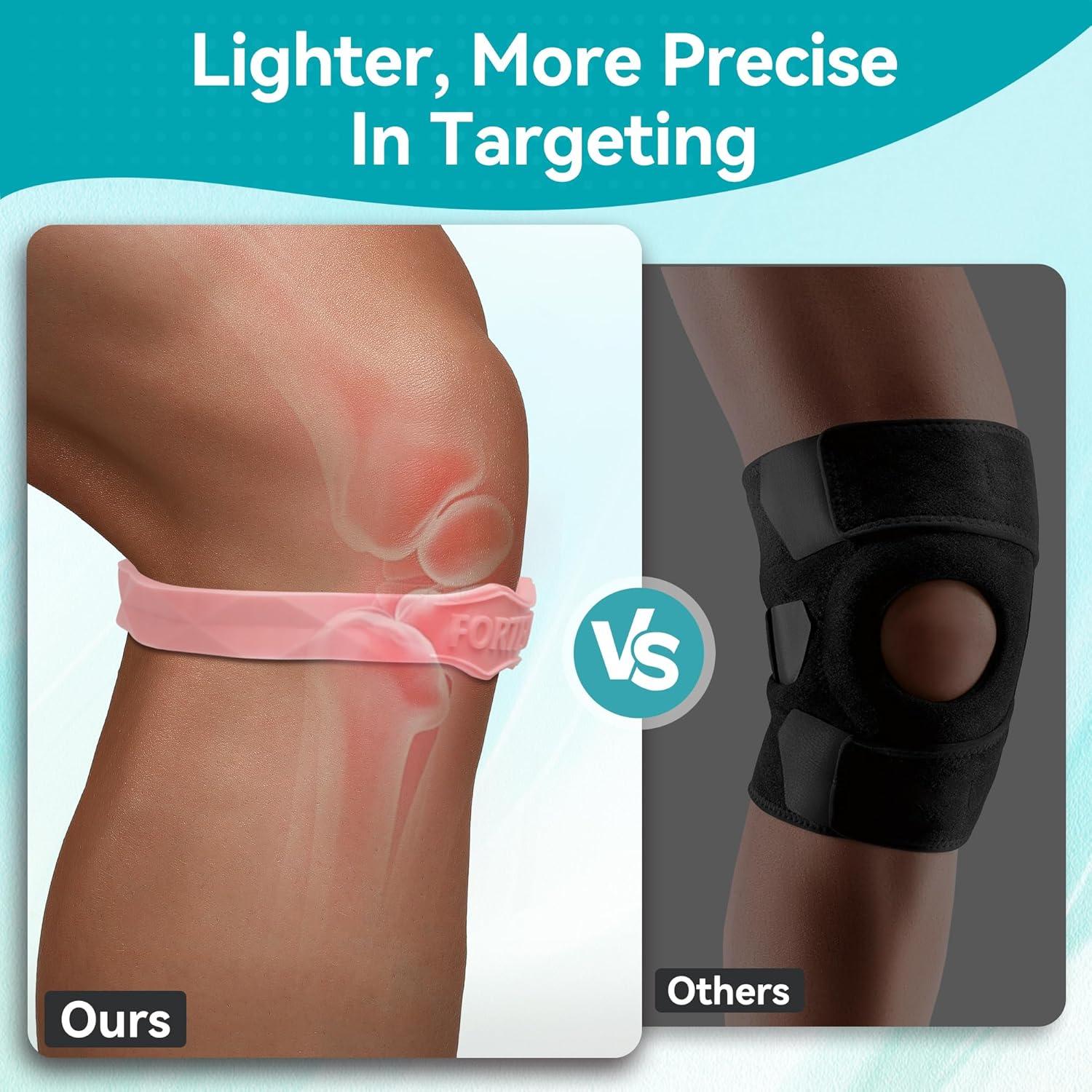 Correa de Soporte para Tendón Patelar FORTEMOTUS Rosa S/M