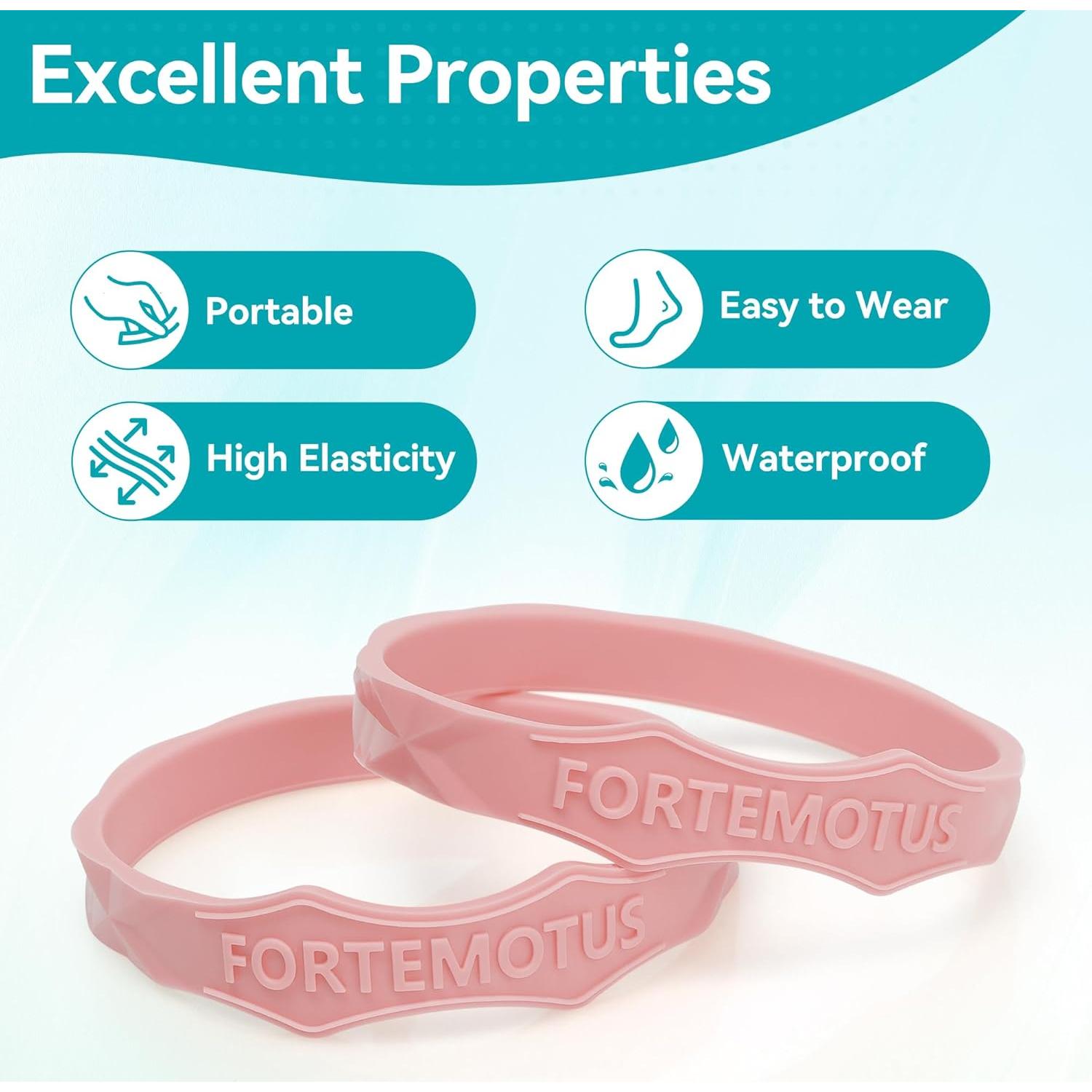 Correa de Soporte para Tendón Patelar FORTEMOTUS Rosa S/M