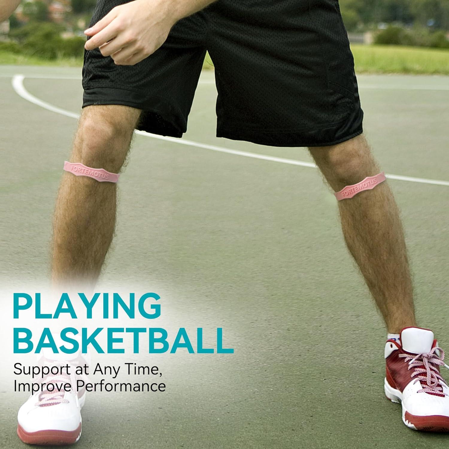 Correa de Soporte para Tendón Patelar FORTEMOTUS Rosa S/M