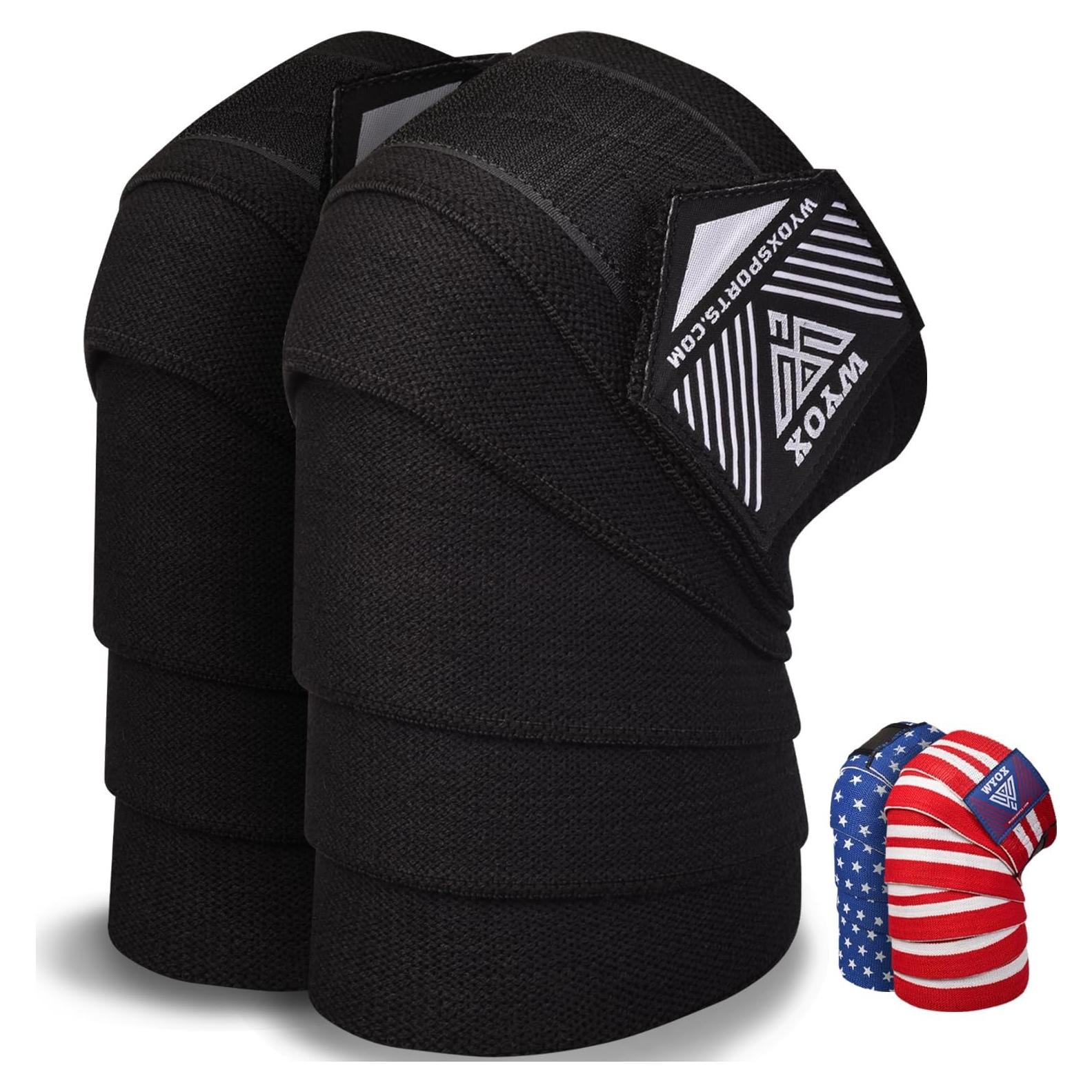 Envolturas de Rodilla WYOX KW para Levantamiento de Pesas - 72"