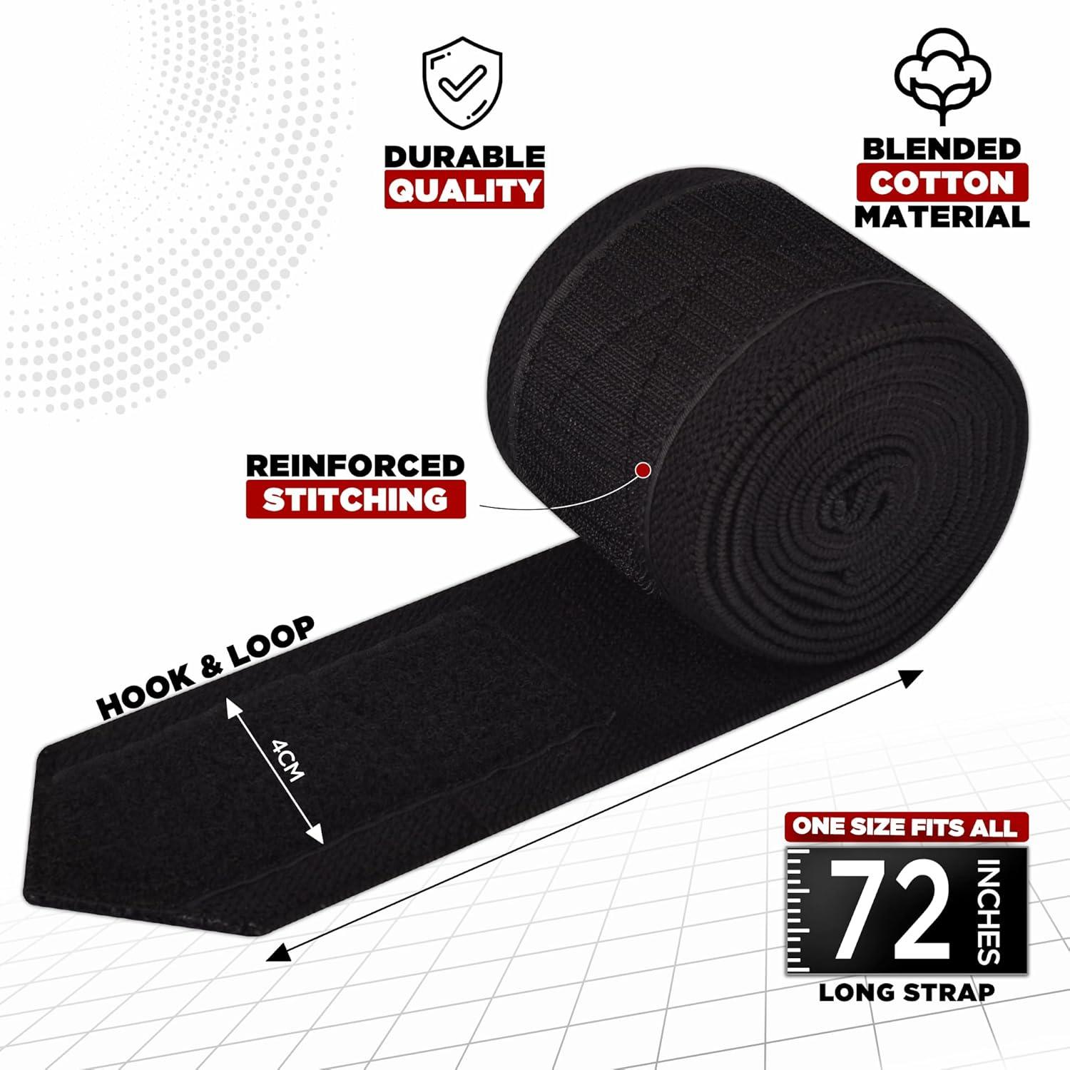 Envolturas de Rodilla WYOX KW para Levantamiento de Pesas - 72"