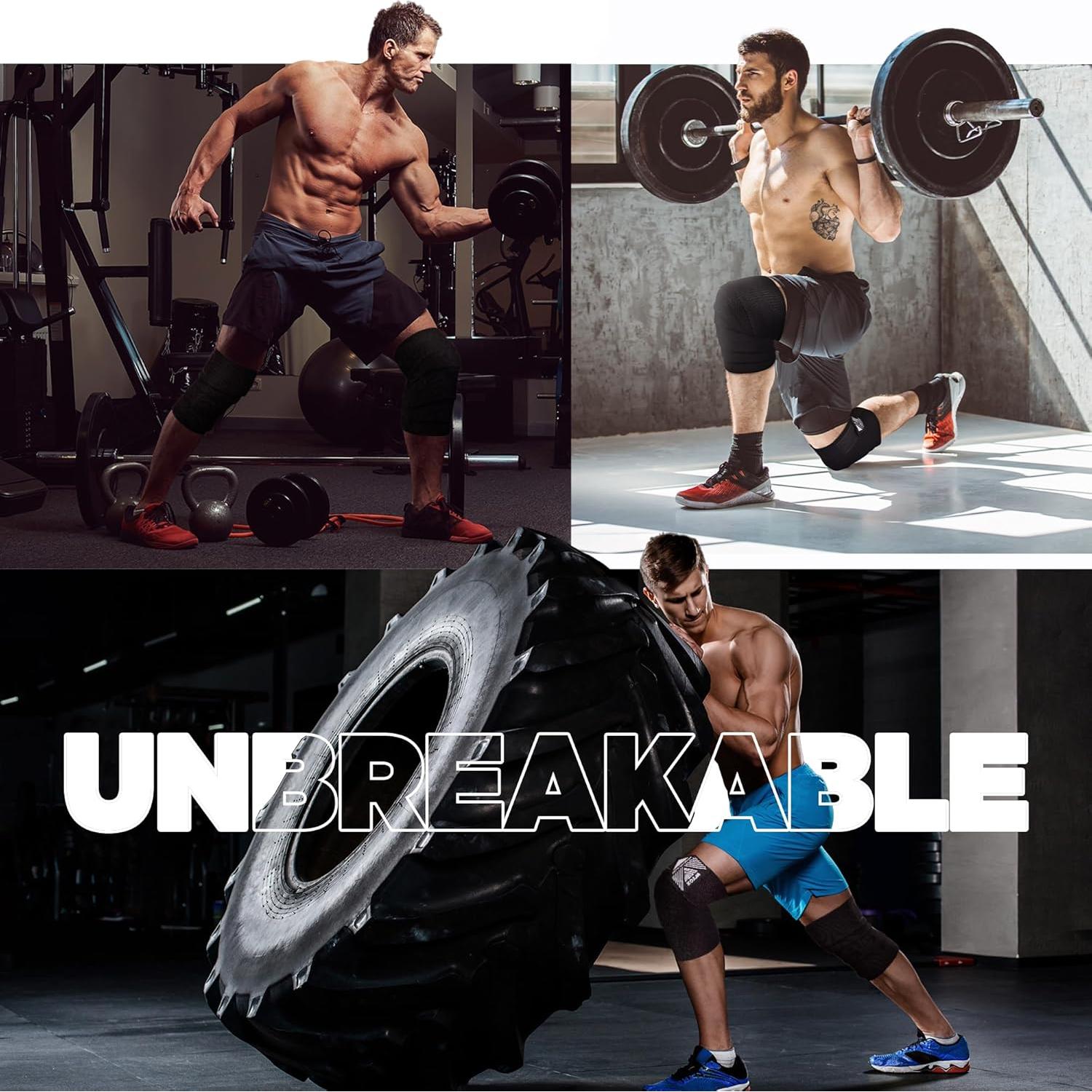 Envolturas de Rodilla WYOX KW para Levantamiento de Pesas - 72"