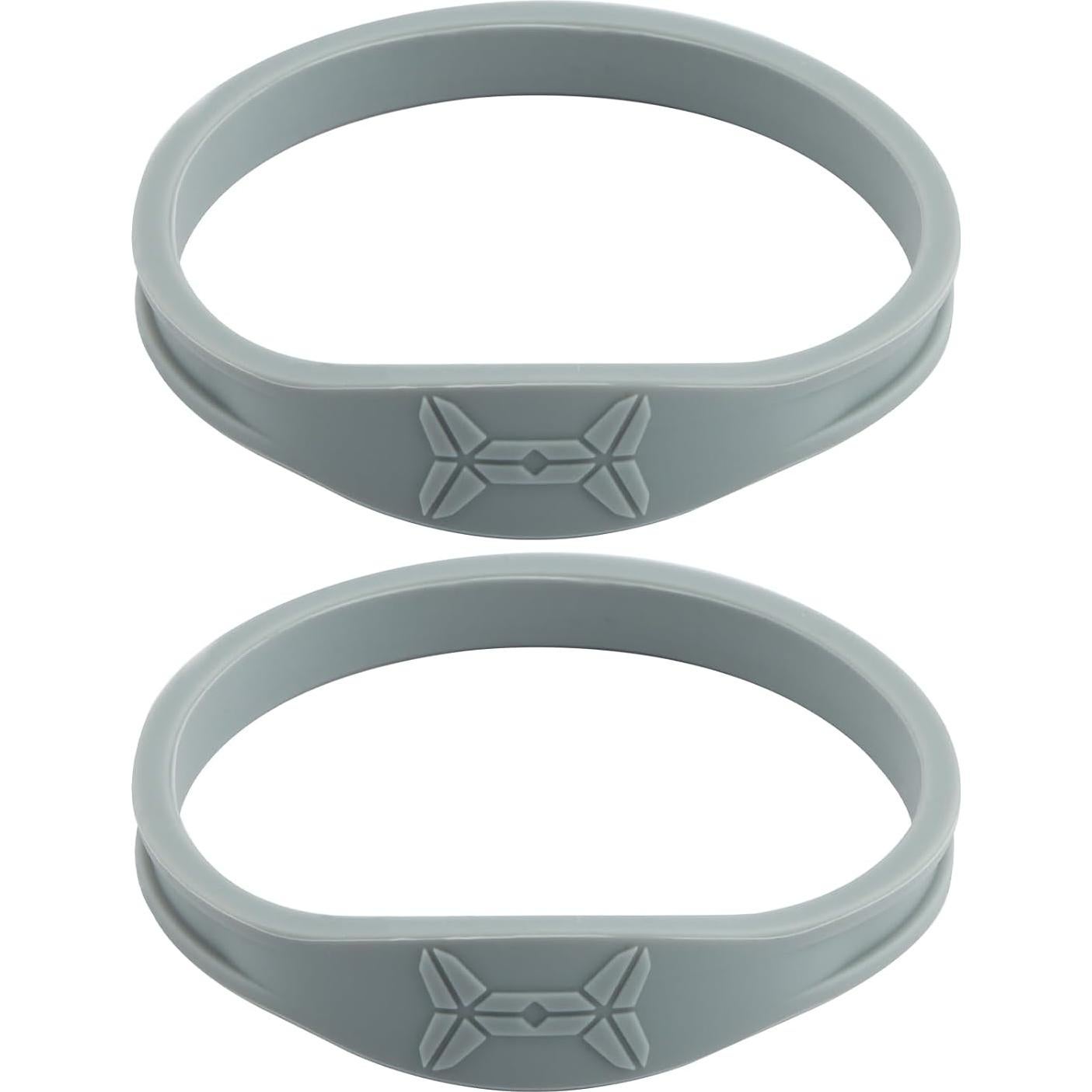 Faja de Soporte para Rodilla de Silicona - 2 Piezas Gris