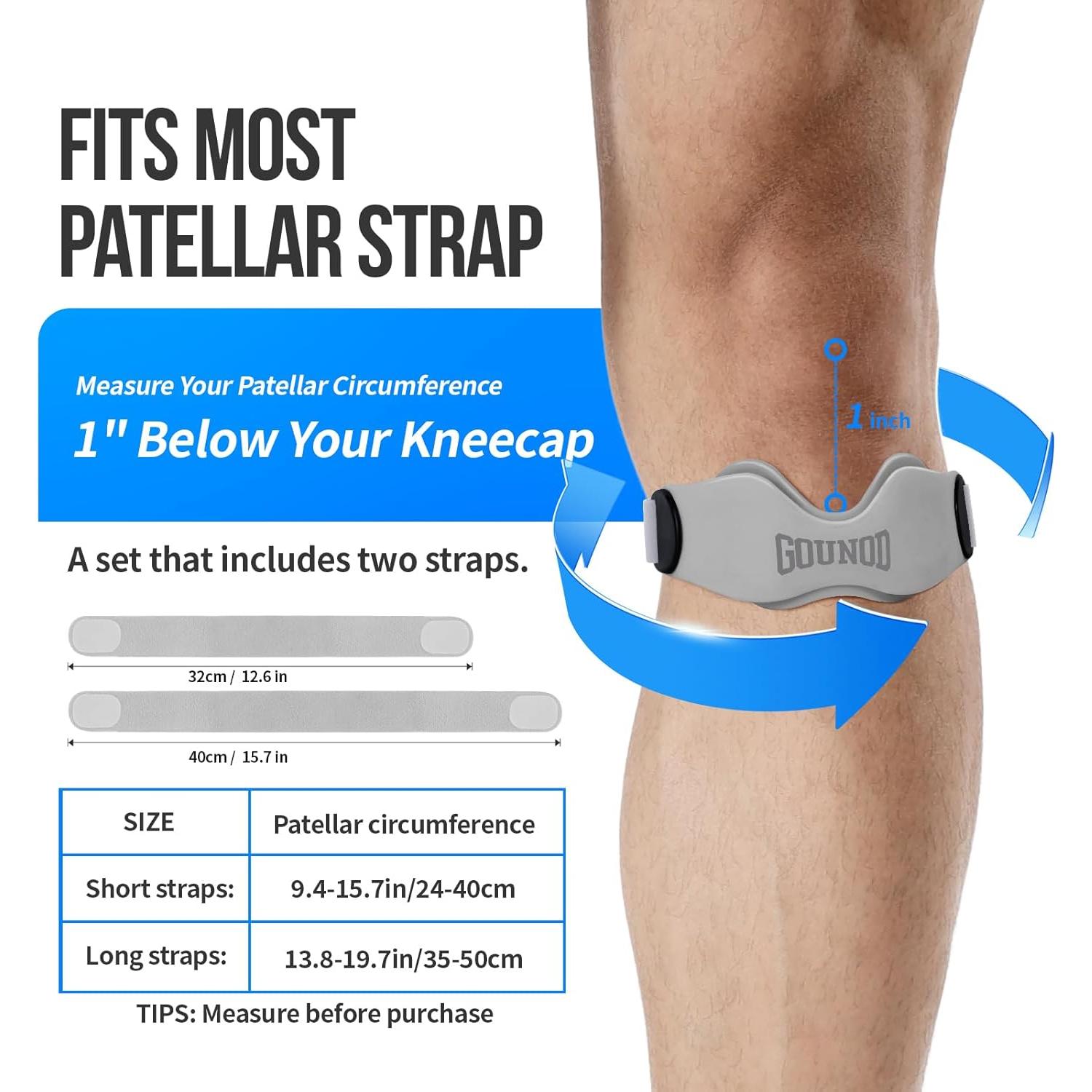 Faja de Soporte para Tendón Patelar GOUNOD - Alivio Dolor Rodilla