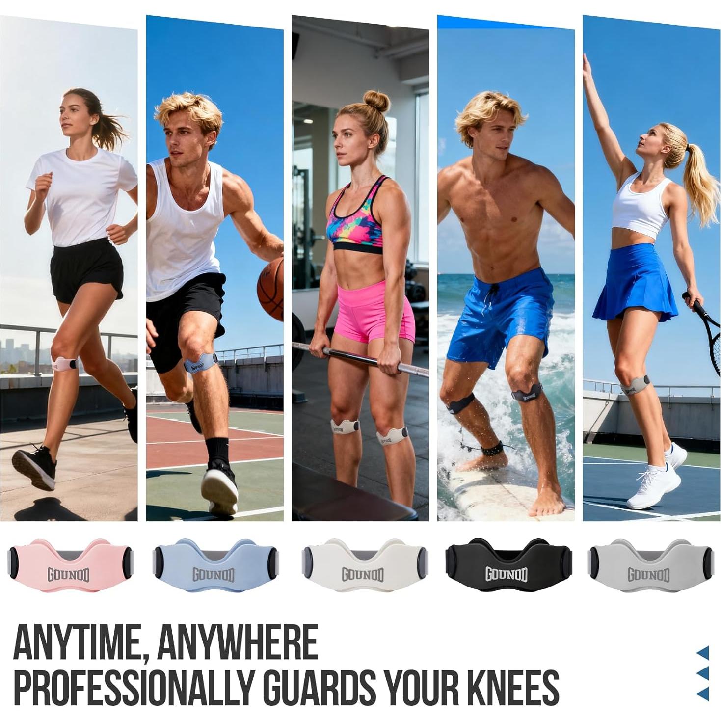 Faja de Soporte para Tendón Patelar GOUNOD - Alivio Dolor Rodilla