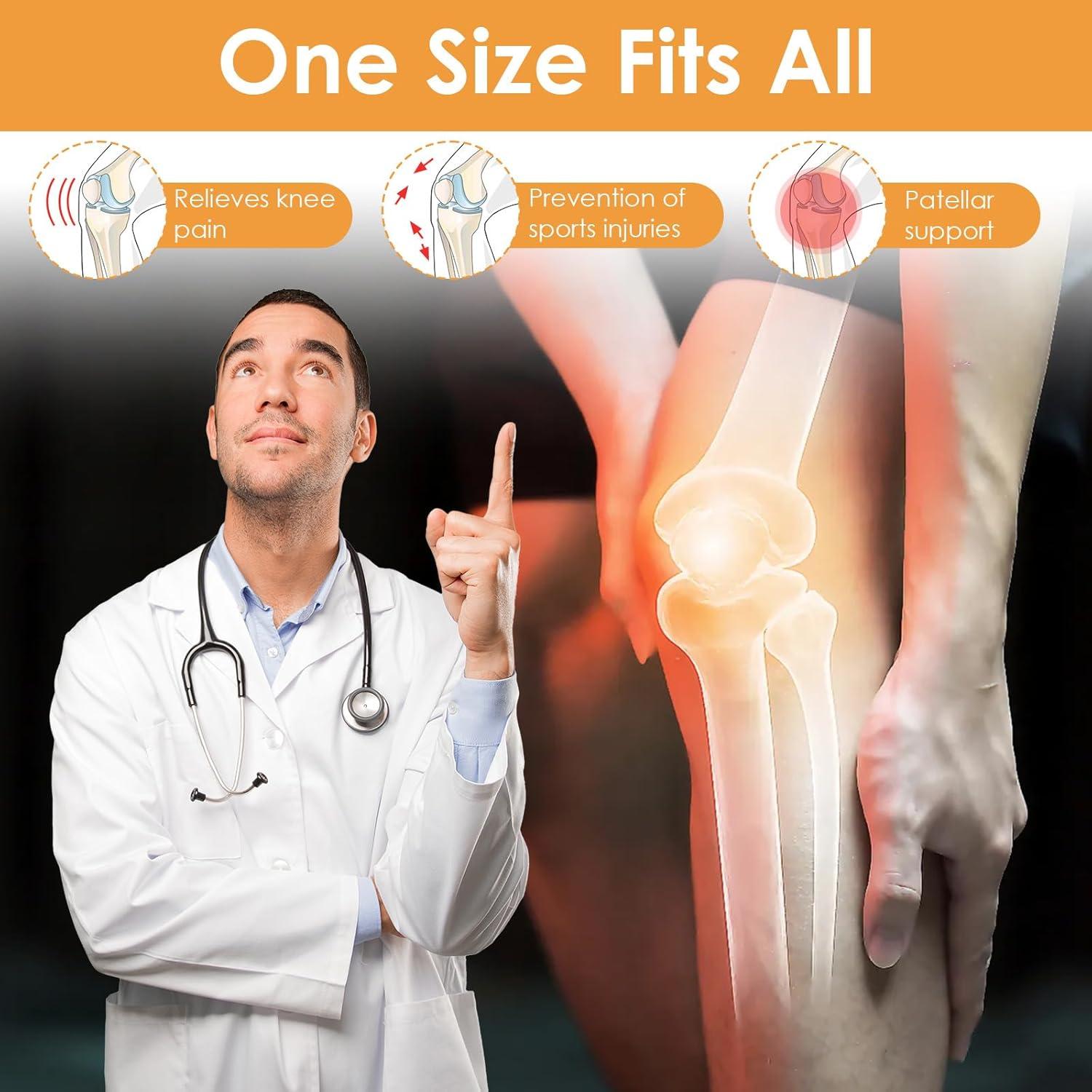 4 Piezas Soporte de Tendón Patelar JJUNW para Rodilla