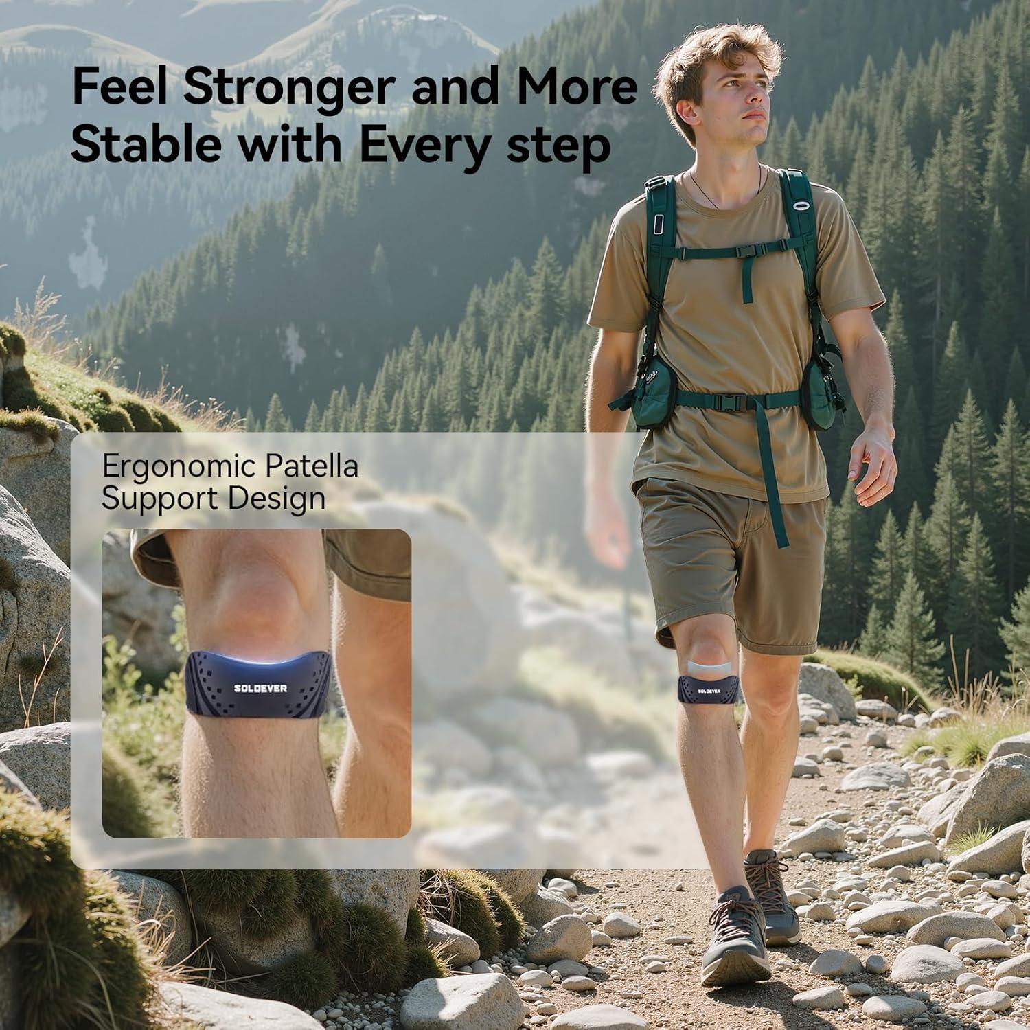 Correa de Soporte para Tendón Patelar Soloever - Alivio Dolor Rodilla