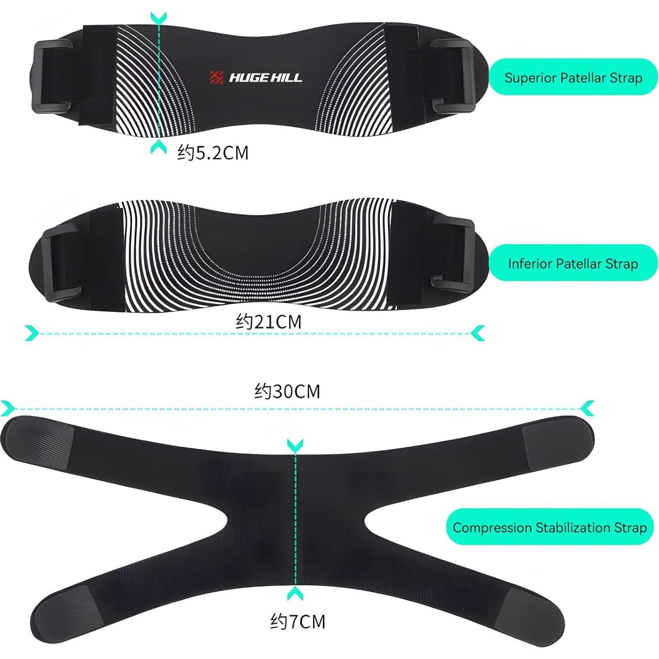 Férula Rodilla Ajustable Huge Hill - Compresión Transpirable