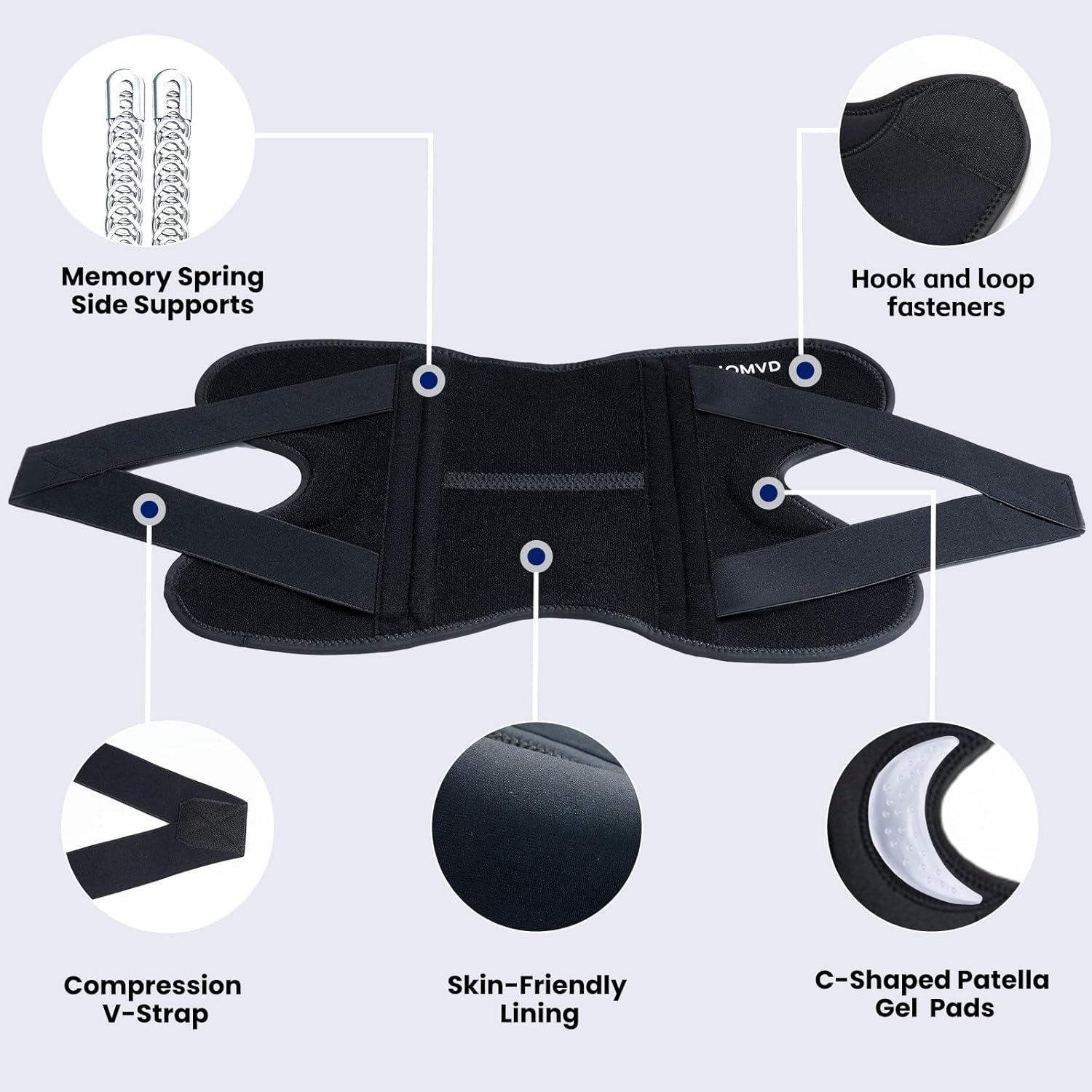 Férula Rodilla JOMVD Ajustable para Dolor y Menisco - Negro