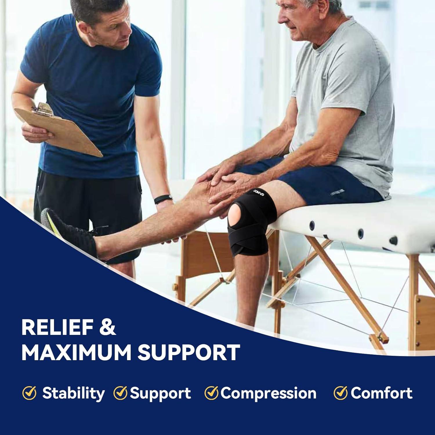 Férula Rodilla JOMVD Ajustable para Dolor y Menisco - Negro