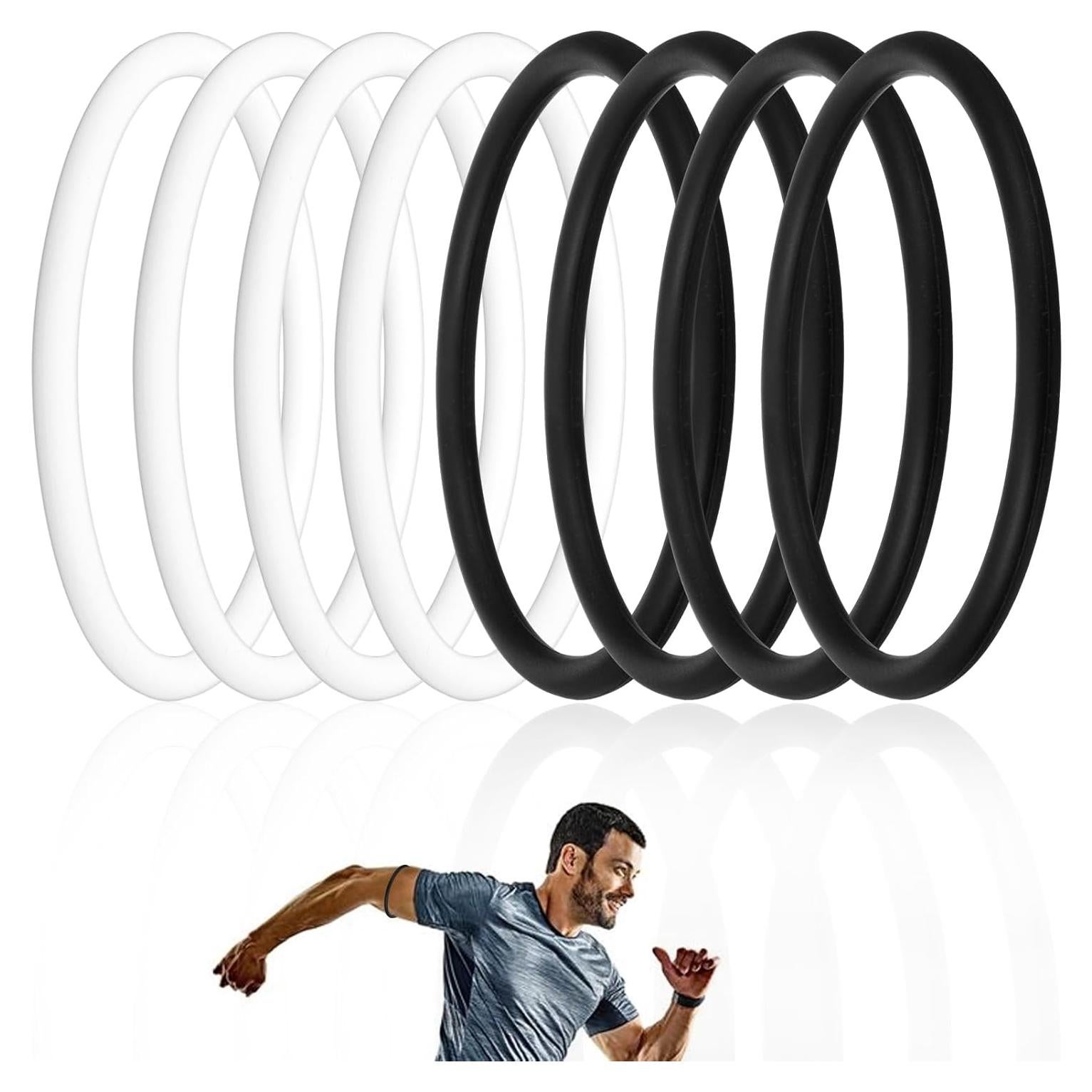 8 Bandas de Soporte Patelar LXUEJIE para Rodilla - Silicona