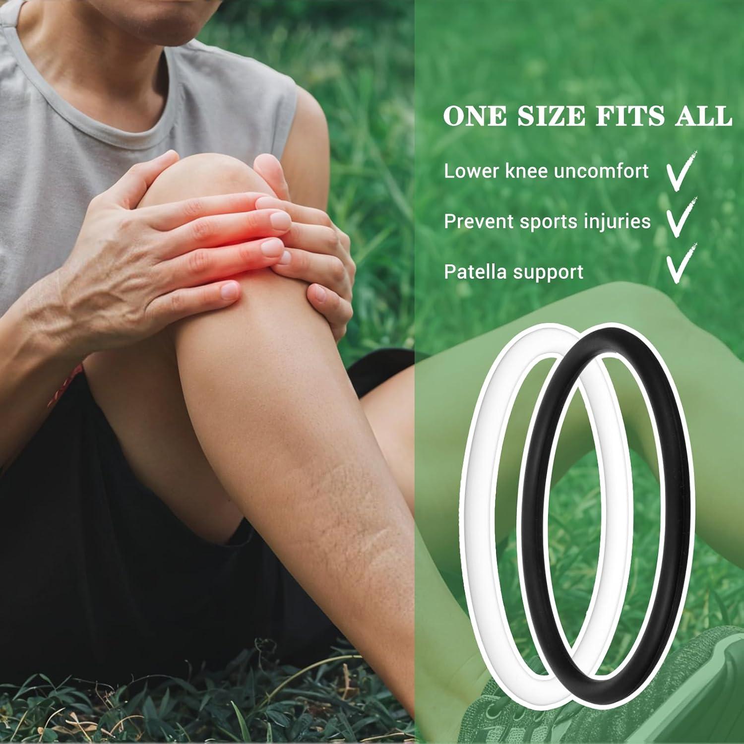 8 Bandas de Soporte Patelar LXUEJIE para Rodilla - Silicona