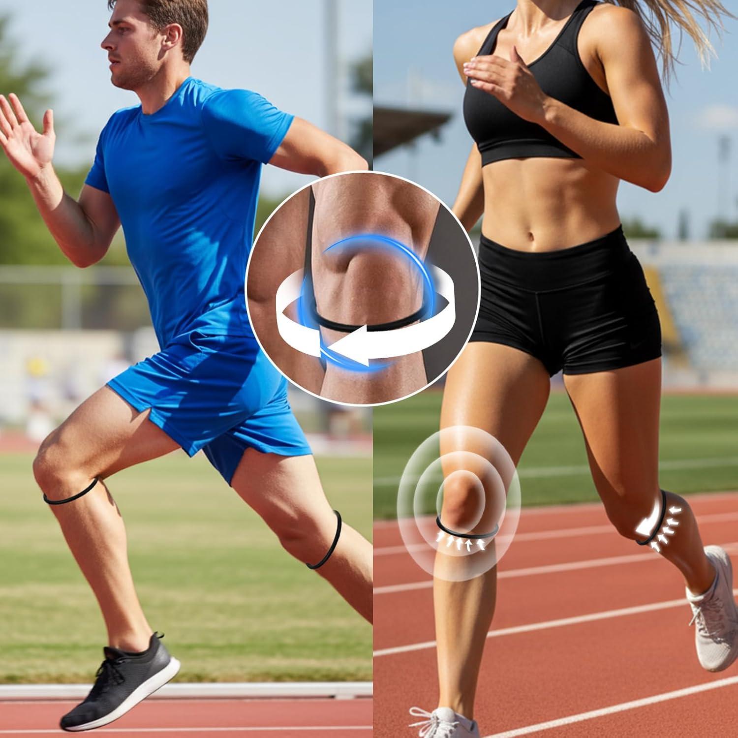 8 Bandas de Soporte Patelar LXUEJIE para Rodilla - Silicona