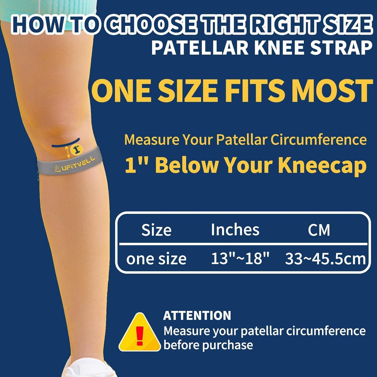 Correa de Soporte Patelar Ajustable - Alivio Dolor Rodilla