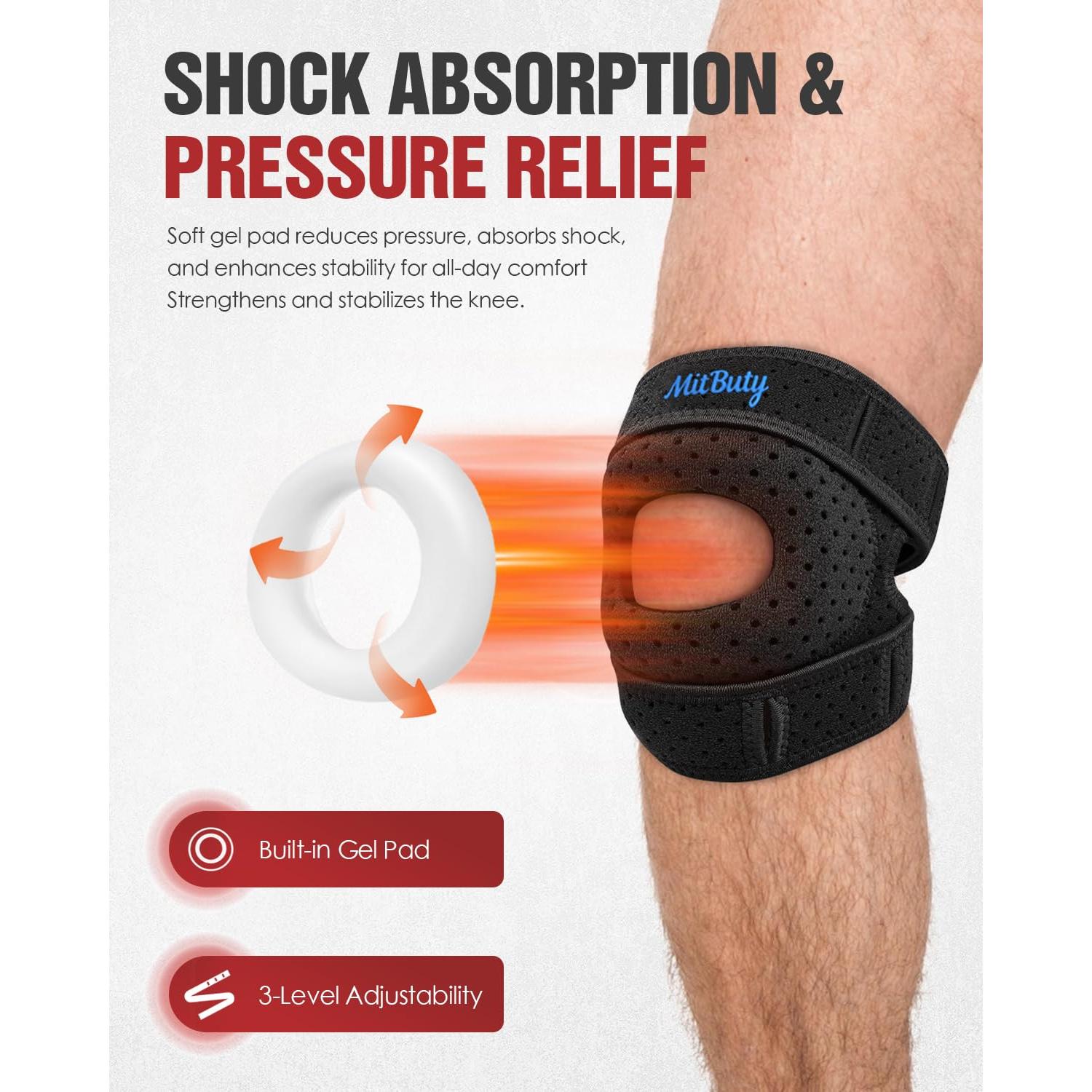 Férula para Rodilla MITBUTY - Soporte Ajustable con Almohadilla de Gel