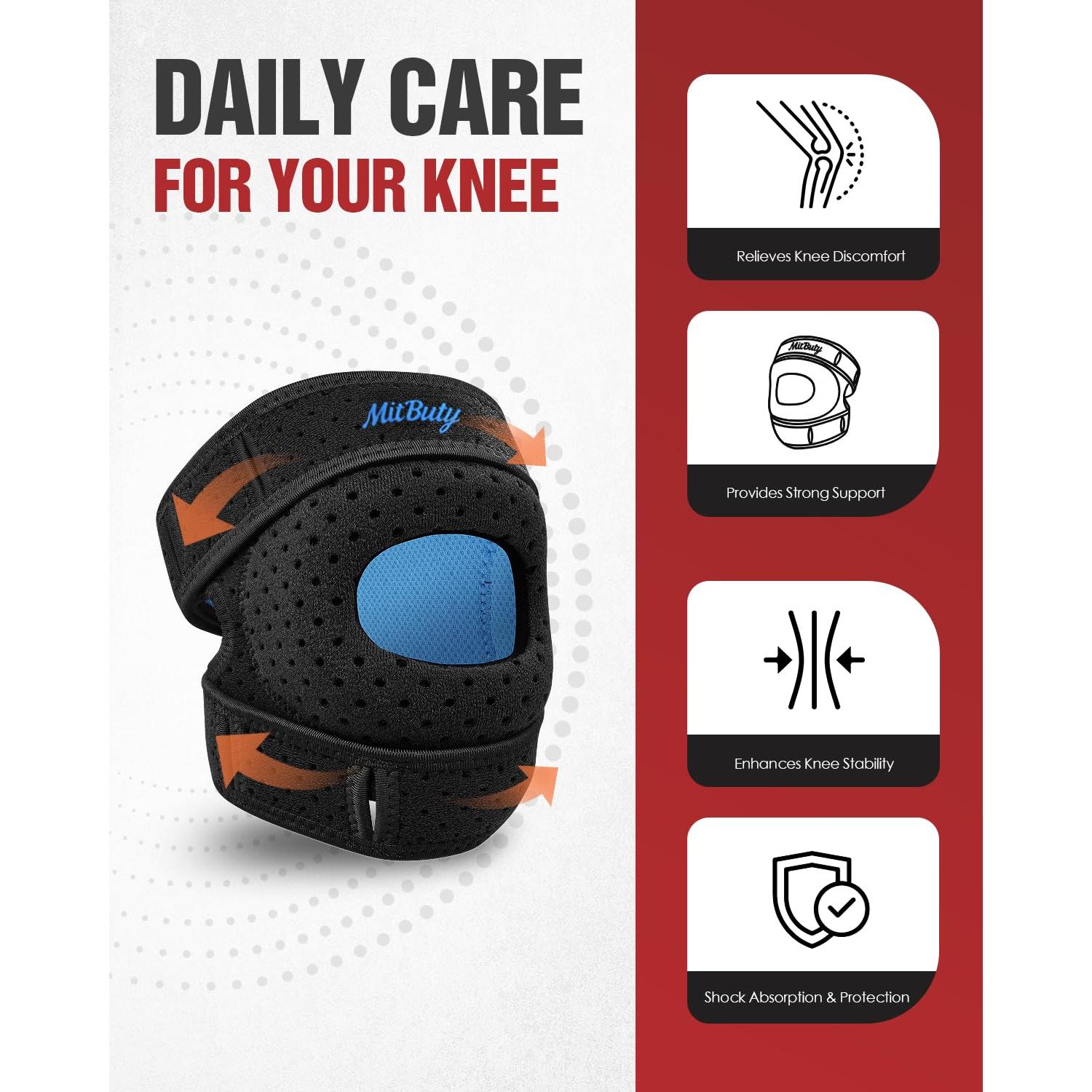 Férula para Rodilla MITBUTY - Soporte Ajustable con Almohadilla de Gel