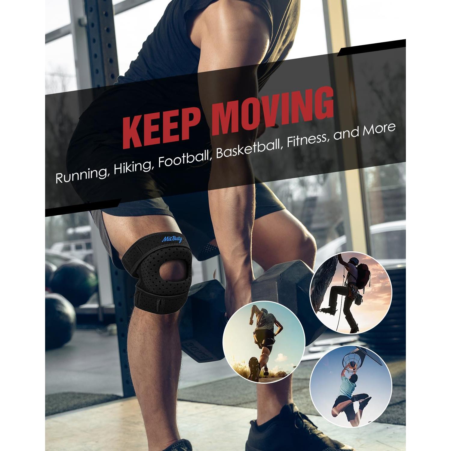 Férula para Rodilla MITBUTY - Soporte Ajustable con Almohadilla de Gel