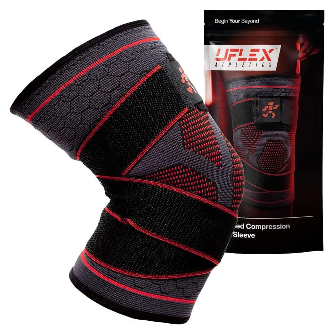 Faja de Compresión para Rodilla UFlex Athletics Unisex - Alivio Dolor y Soporte
