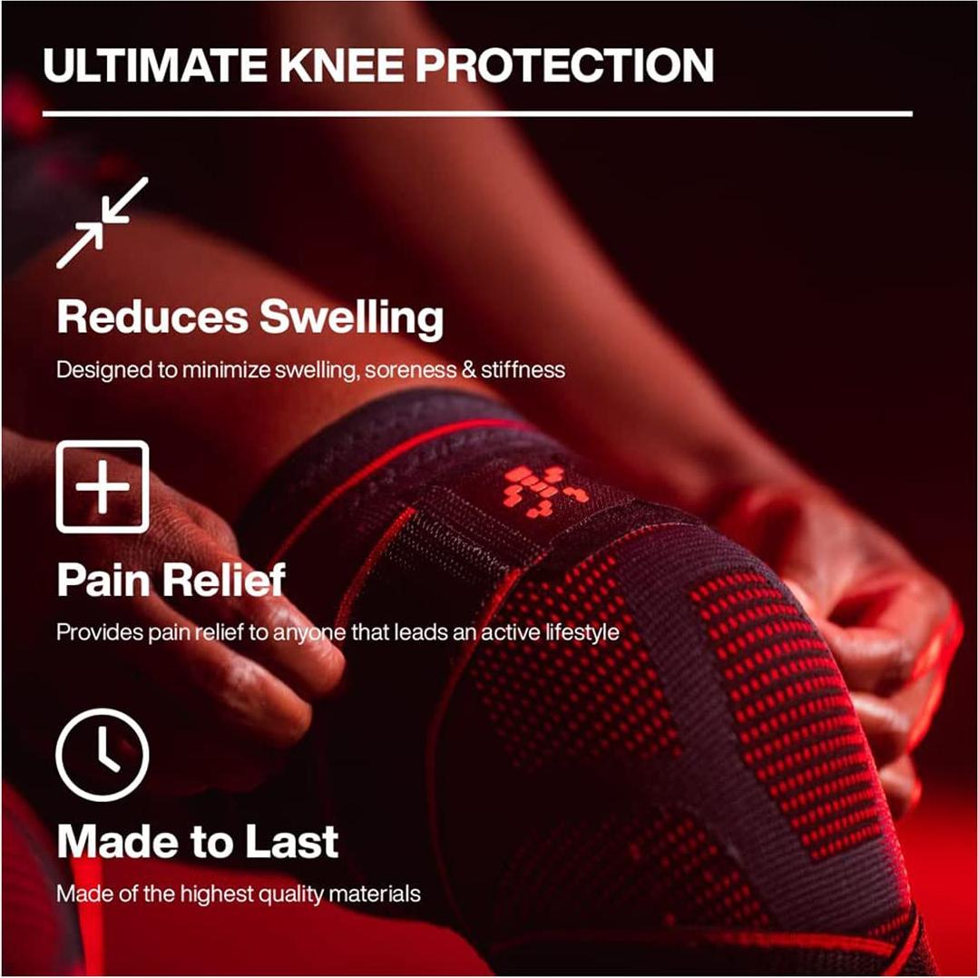 Faja de Compresión para Rodilla UFlex Athletics Unisex - Alivio Dolor y Soporte