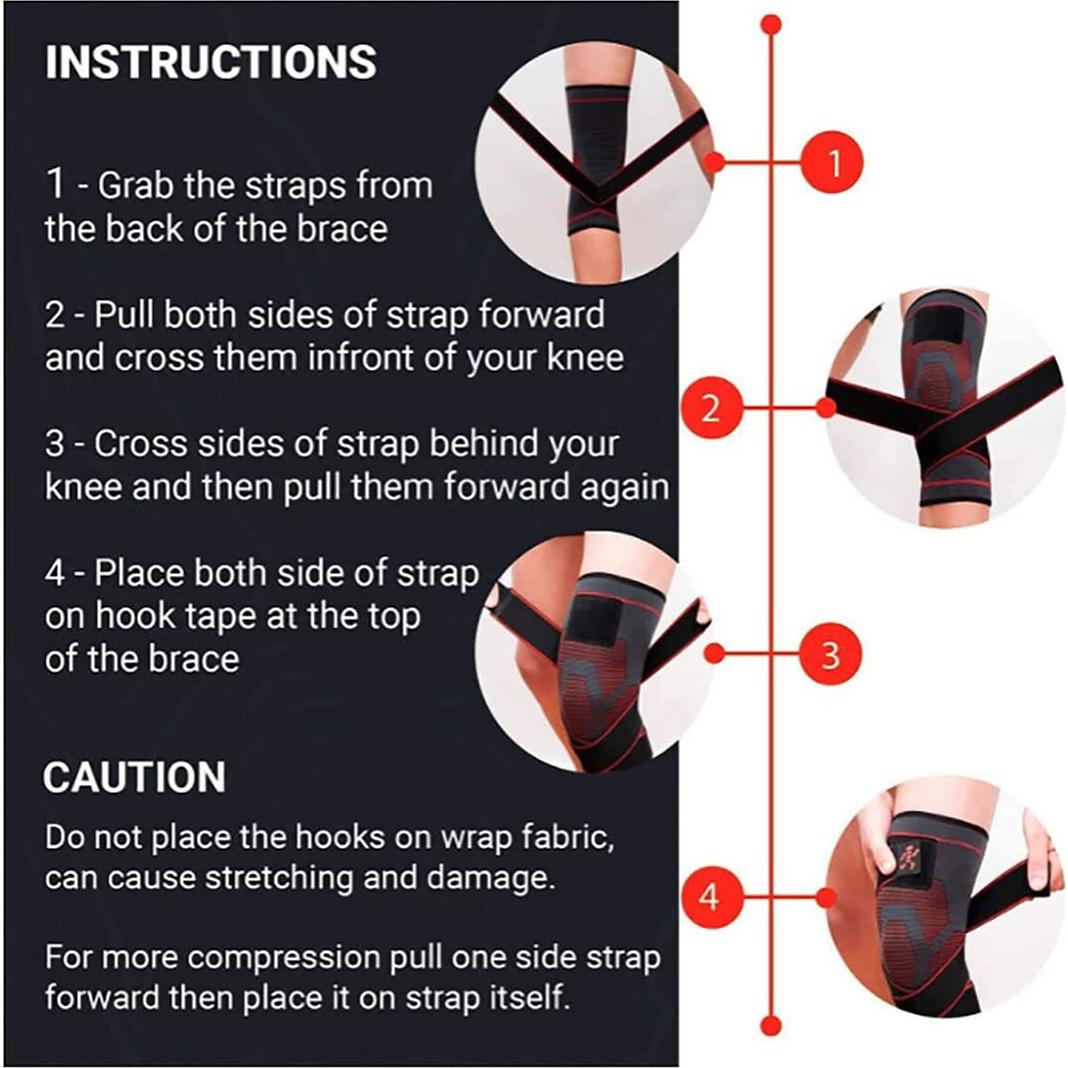 Faja de Compresión para Rodilla UFlex Athletics Unisex - Alivio Dolor y Soporte