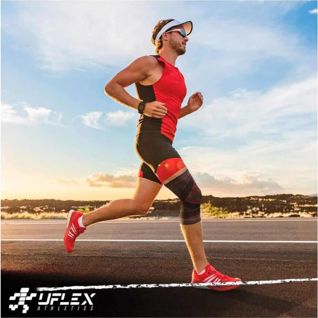 Faja de Compresión para Rodilla UFlex Athletics Unisex - Alivio Dolor y Soporte