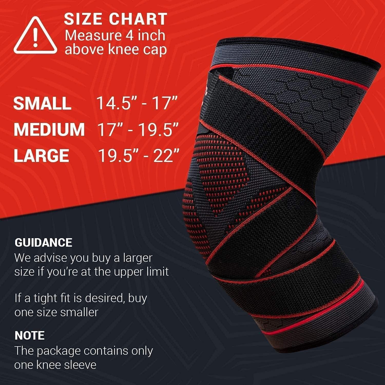 Faja de Compresión para Rodilla UFlex Athletics Unisex - Alivio Dolor y Soporte